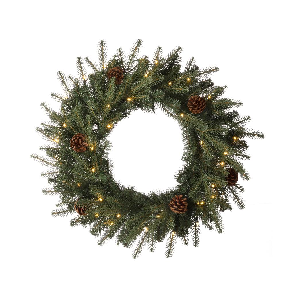 Glitzhome 2010000015 Artificial-Christmas-Wreaths - View #3