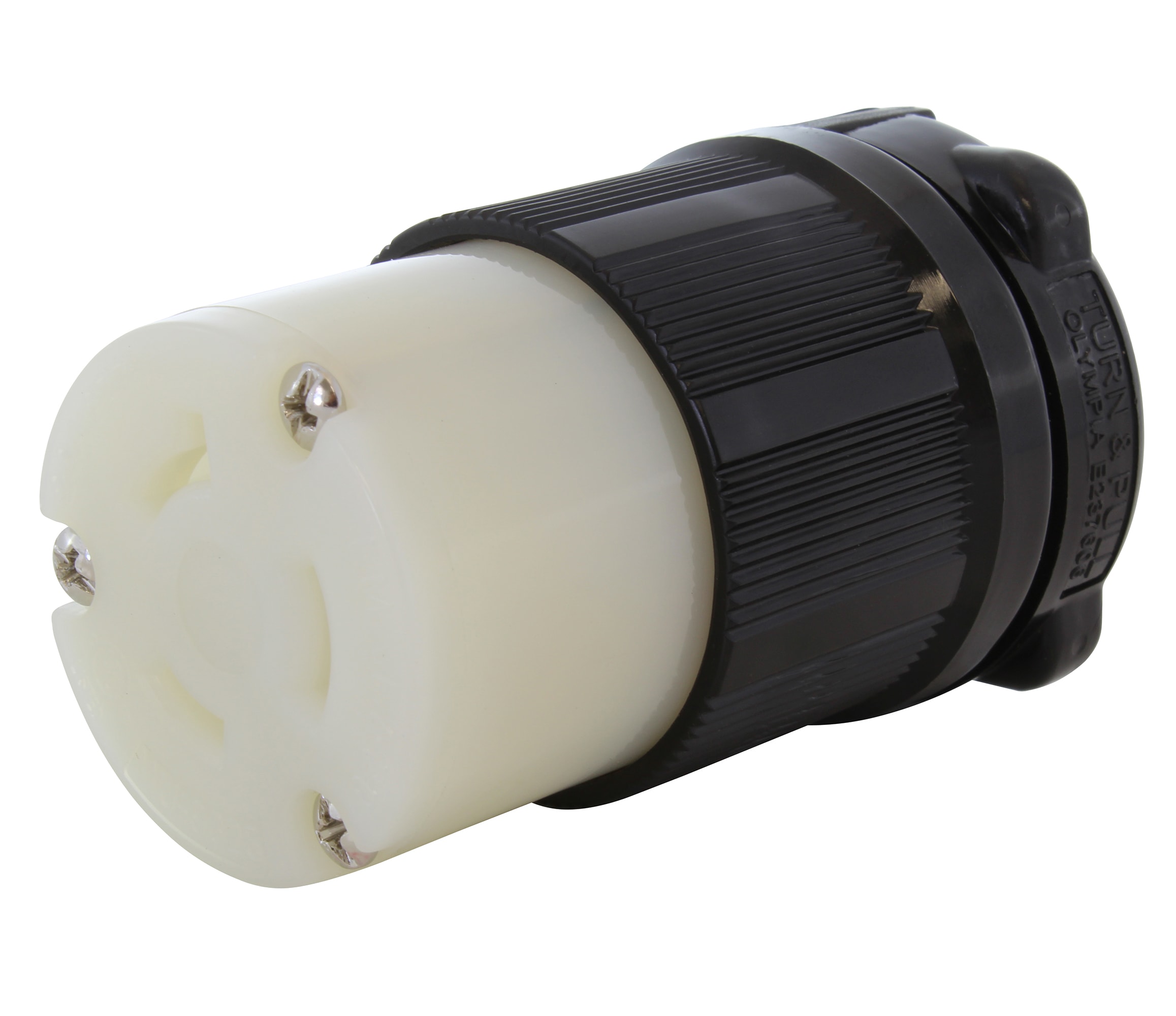 AC WORKS ASL720R-BK AC Connectors 20-Amp 277-Volt NEMA L7-20r 3-wire Grounding Heavy-duty Locking Connector, Black