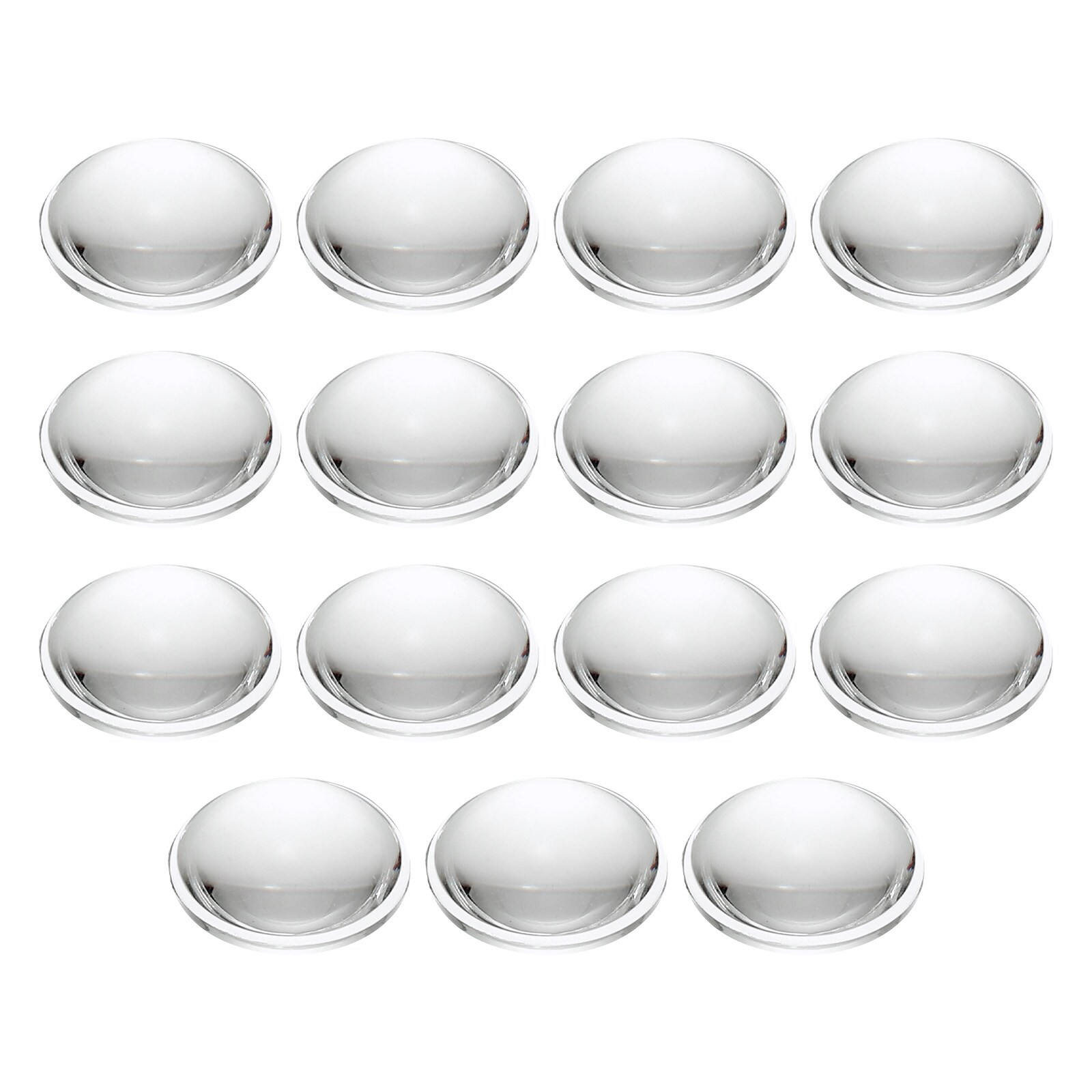 PATIKIL Diameter 12.5mm Flat Convex Lens 15pcs Height 4mm Acrylic LED Optical Convex Condenser Lens with Edge for Flashlight Car Bike Head Lamp Spotlight Transparent #S26052200UX7269