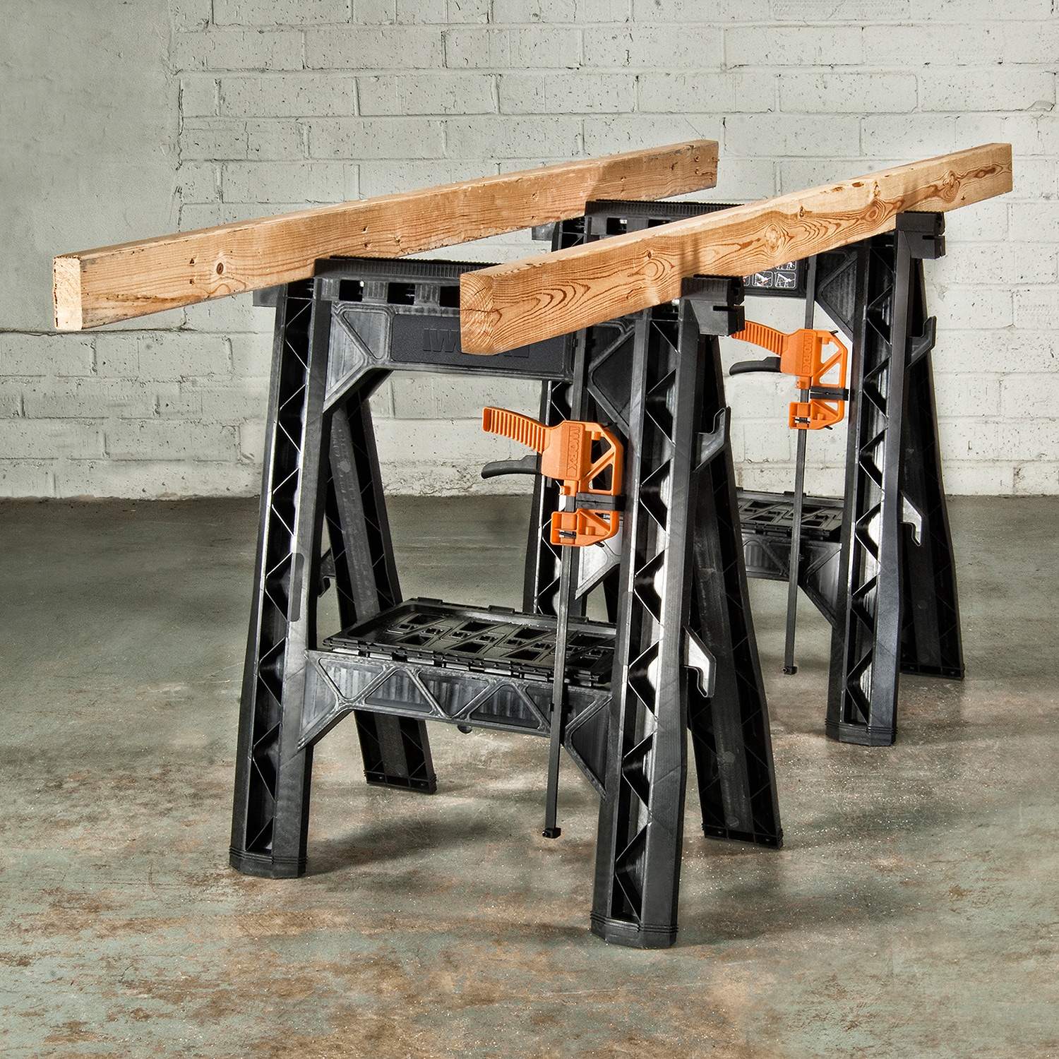 WORX 27-in W x 32-in H Abs Saw Horse (1000-lb Capacity) in the Saw Horses  department at