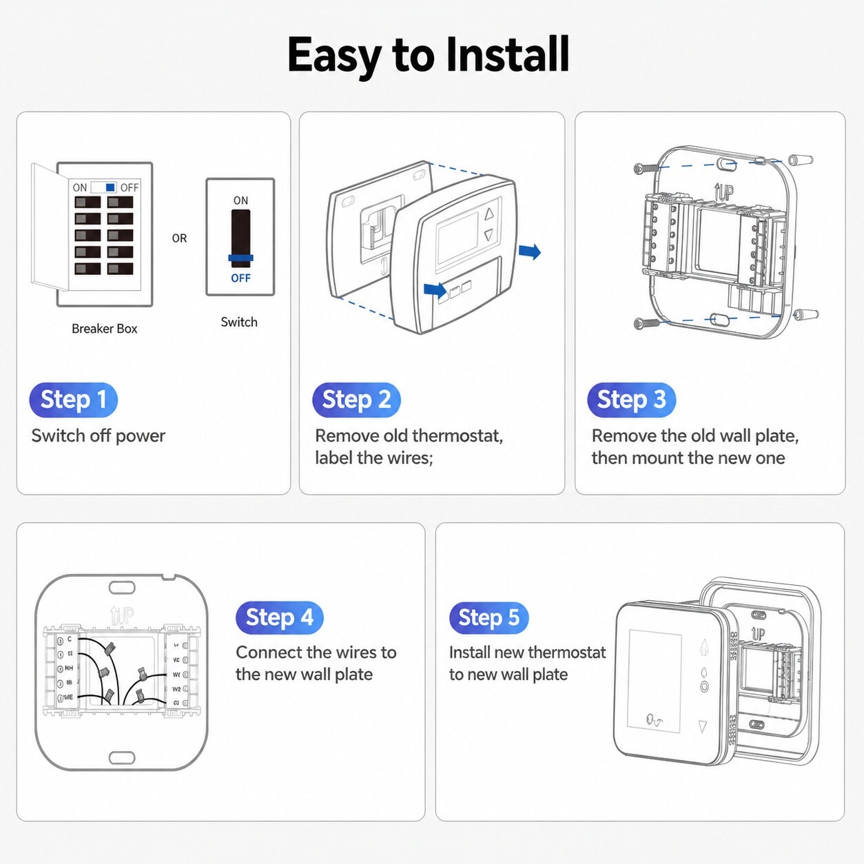 Ahfiwaso LAH0715H010 Learning-Thermostats - View #3
