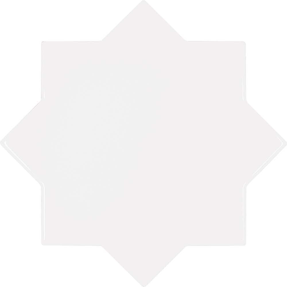 Apollo Tile MOR88BLNSTRA Siena Pearl White 6-in x 6-in Glossy Ceramic Stone look Standard Floor and Wall Tile ( 5.37-sq ft Carton