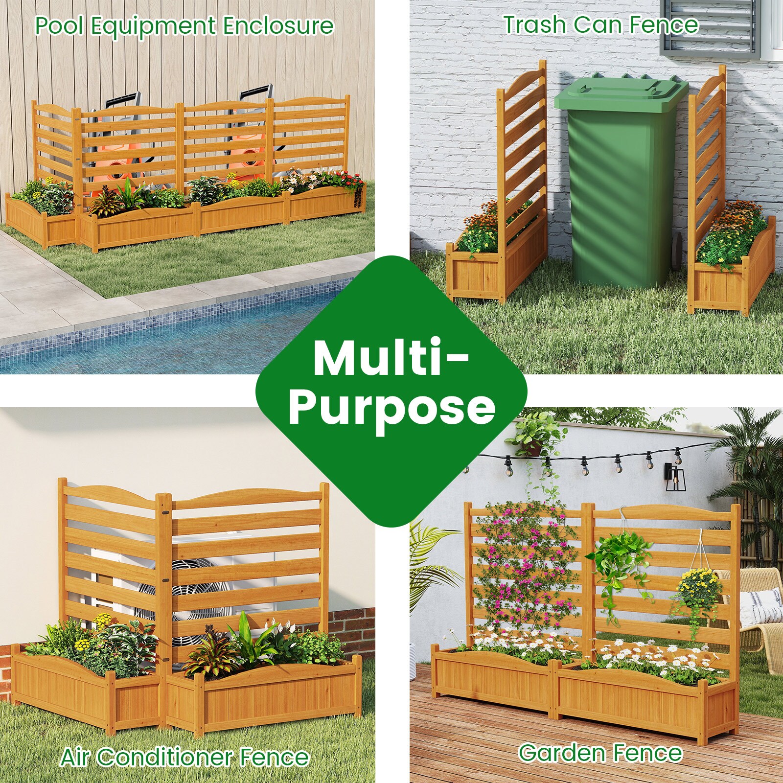 Costway CSHY006106 Outdoor-Privacy-Screen - View #5