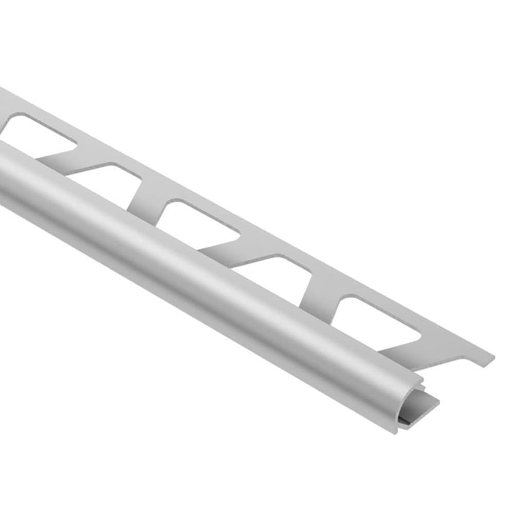 Schluter Systems RO80AE Rondec 0.313-in W x 98.5-in L Satin anodized aluminum Aluminum Bullnose Tile Edge Trim