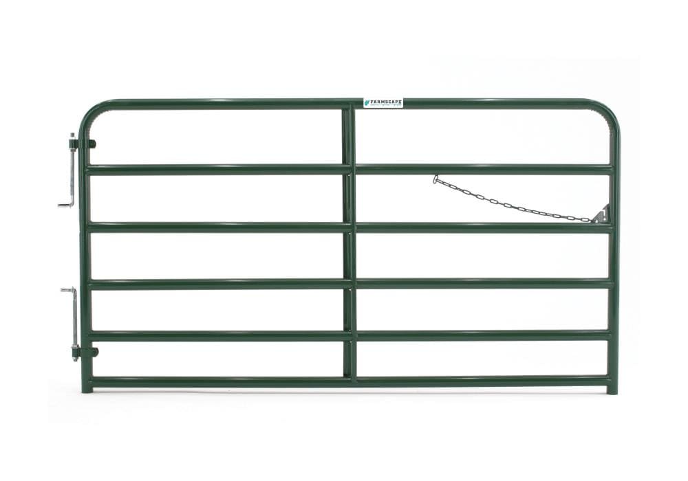 Tarter 4-ft H x 8-ft W Green Powder Over E-coat Steel Farm Corral Fence Gate