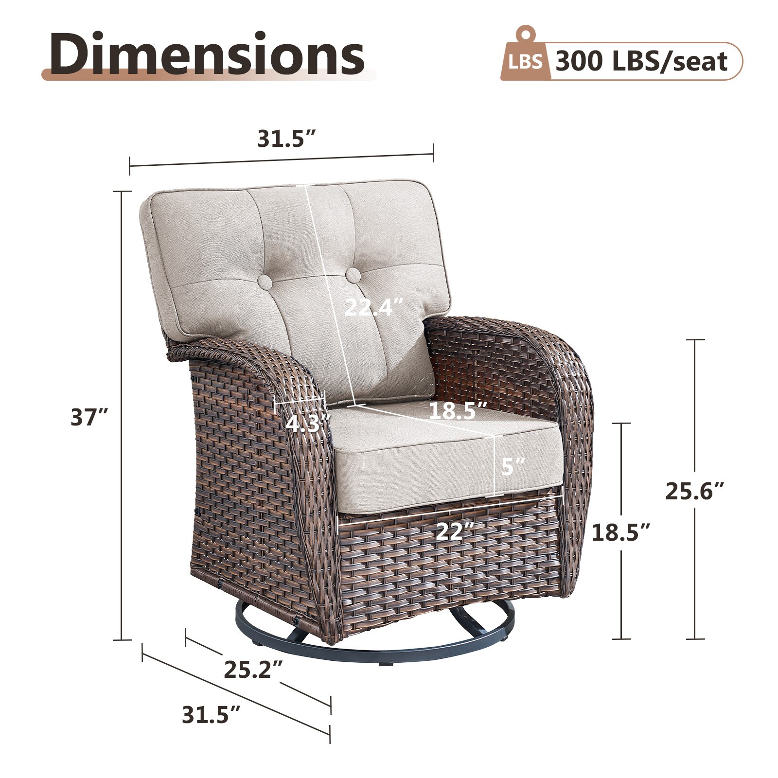 Rilyson FSTPBR20-2 Patio-Chairs - View #9