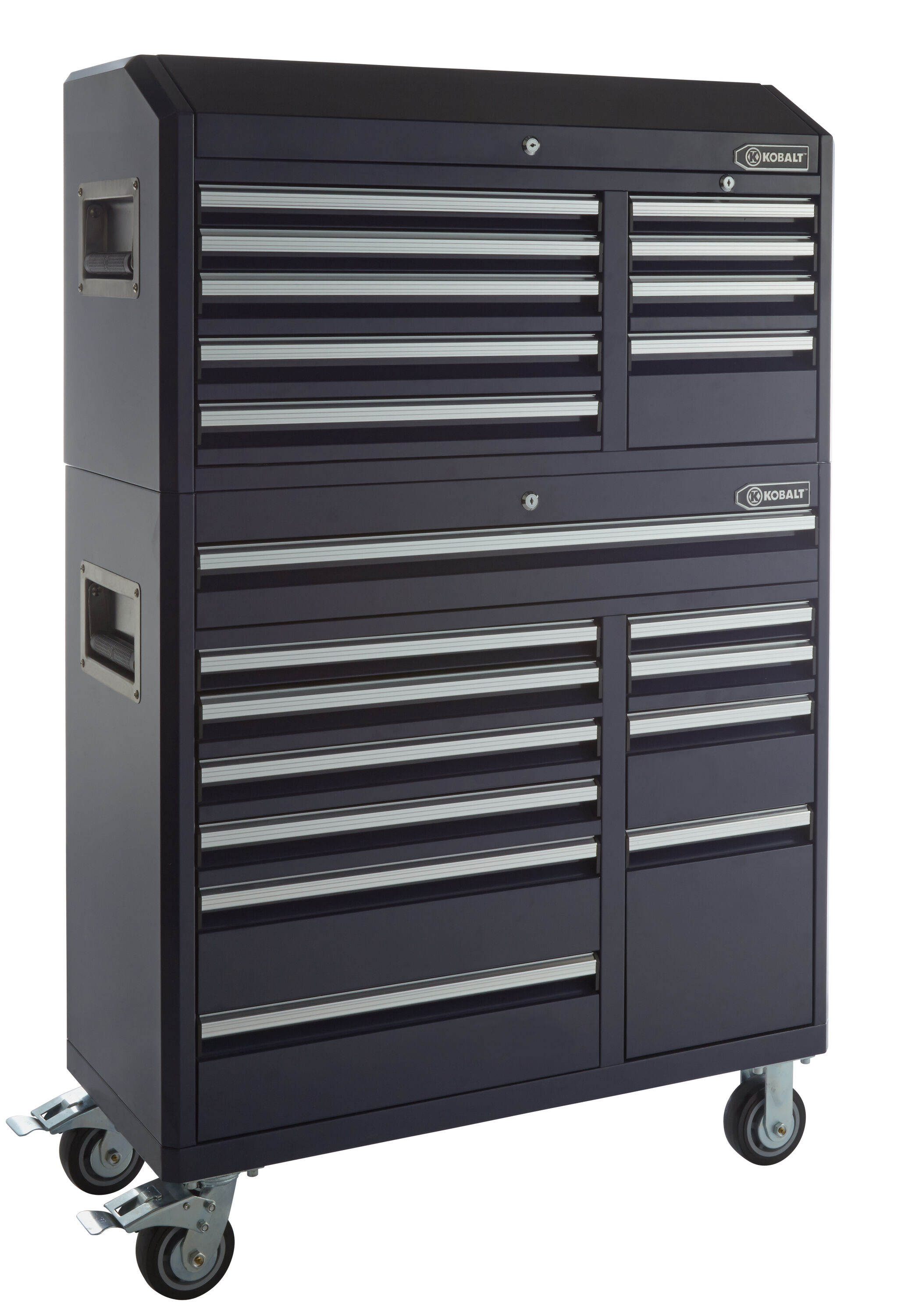 Kobalt 41-in W x 22.5-in H 9-Drawer Steel Tool Chest (Blue) at