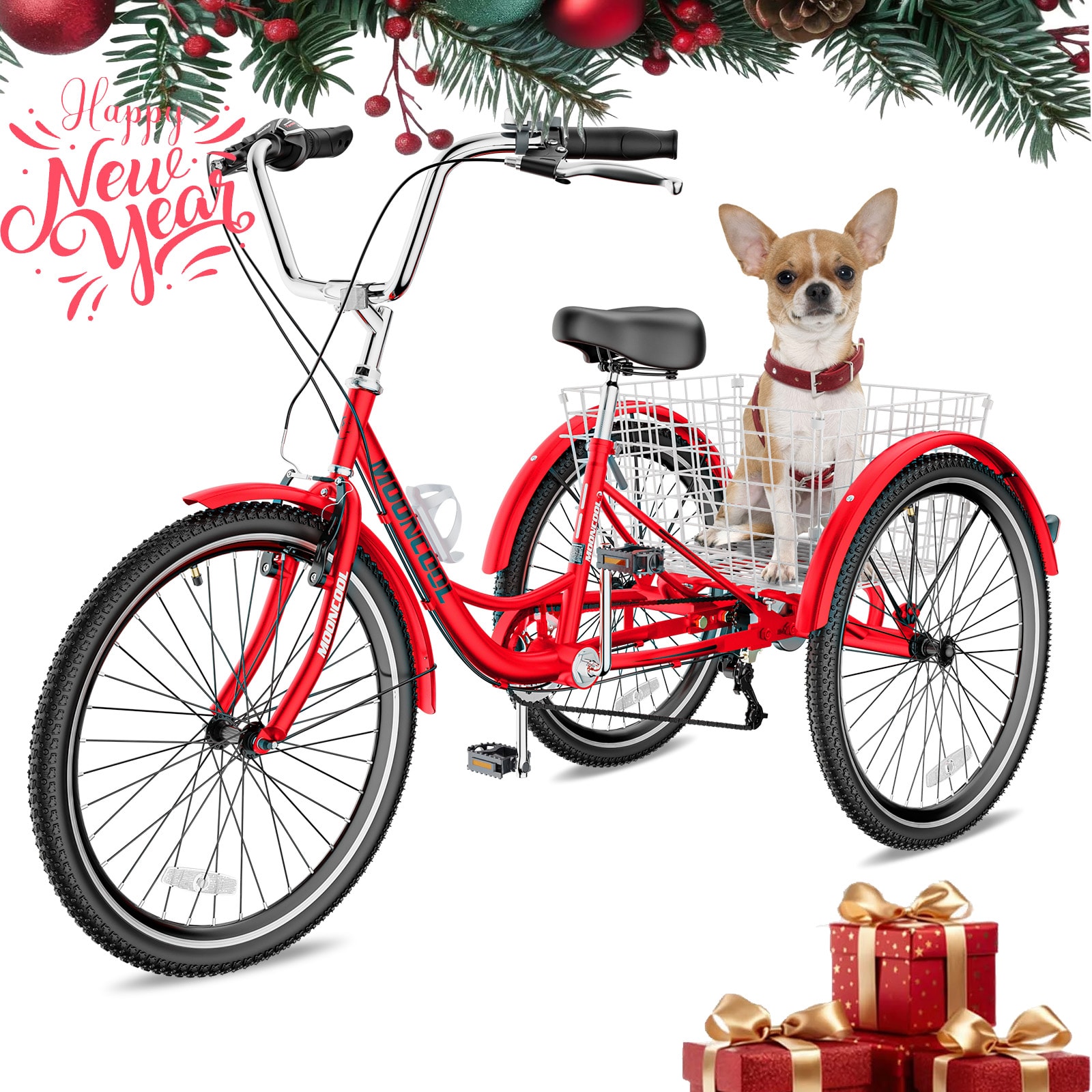 Esazn M-P24-RDLYU 24-in Adult unisex Tricycle
