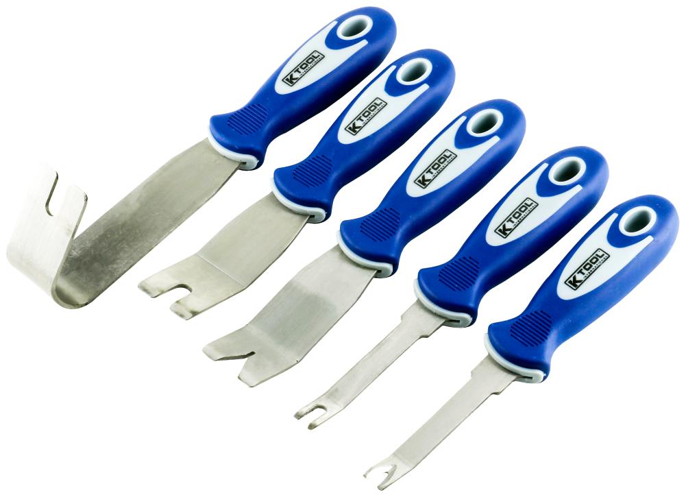 K Tool International 5 Piece Upholstery Clip Remover Set at