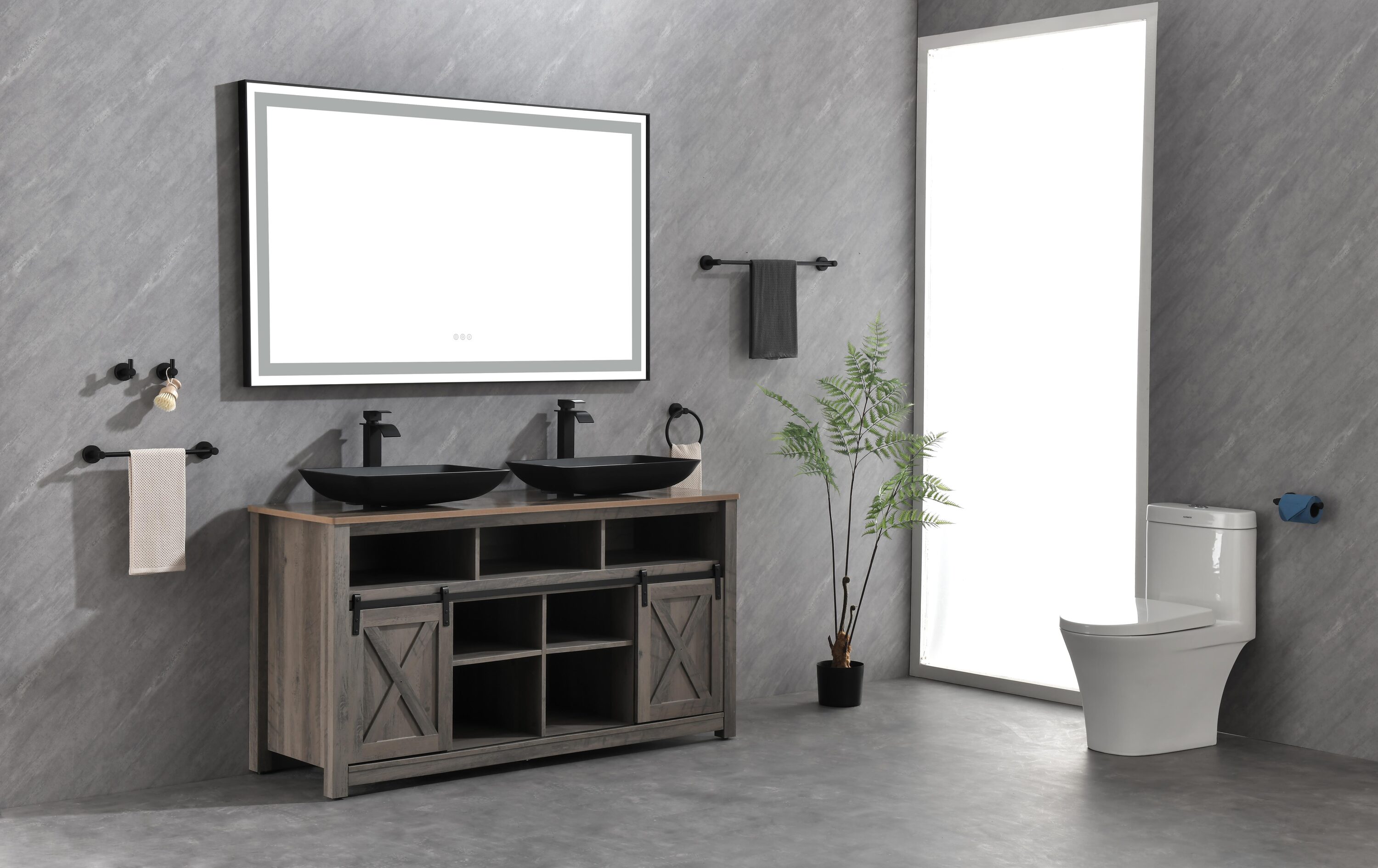 Vacolite KP-972-1HB Framed-Bath-Mirrors - View #2