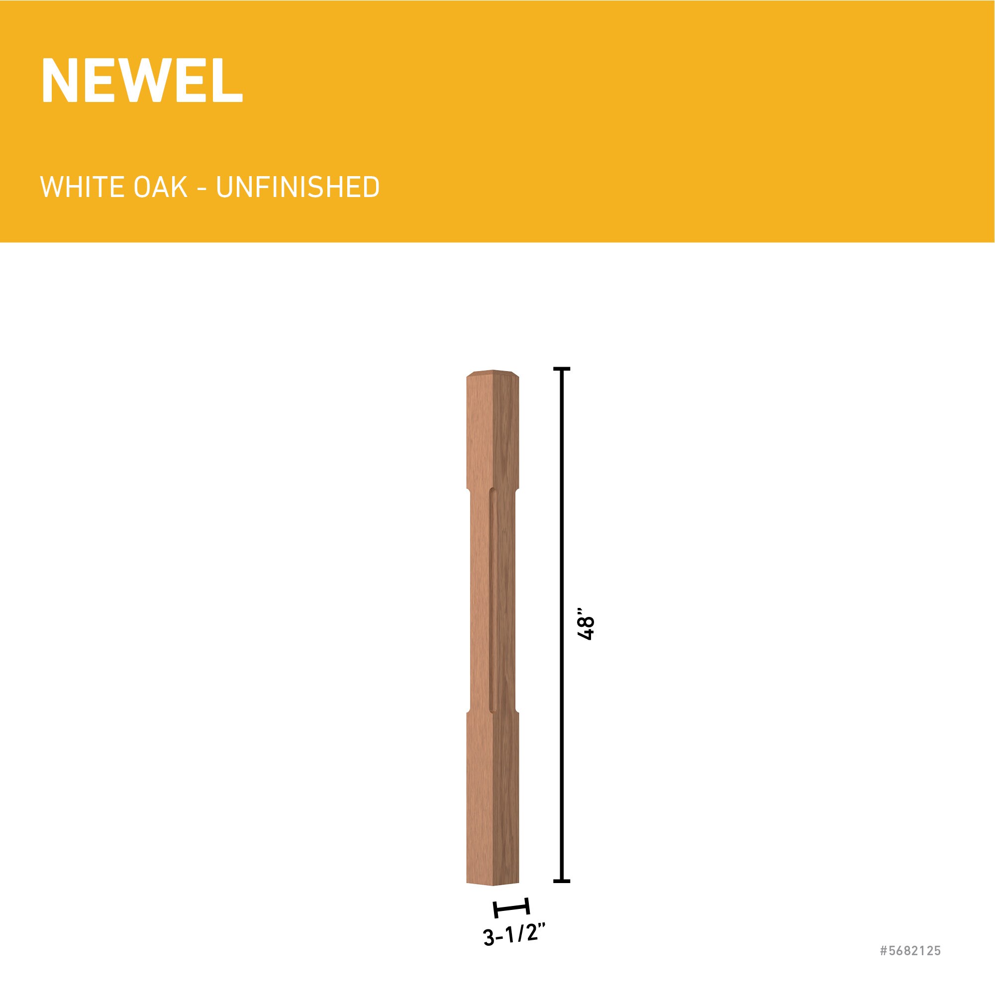 L.J. Smith Stair Systems LJC-4000-WO Interior-Stairpart-Newel-Posts - View #3