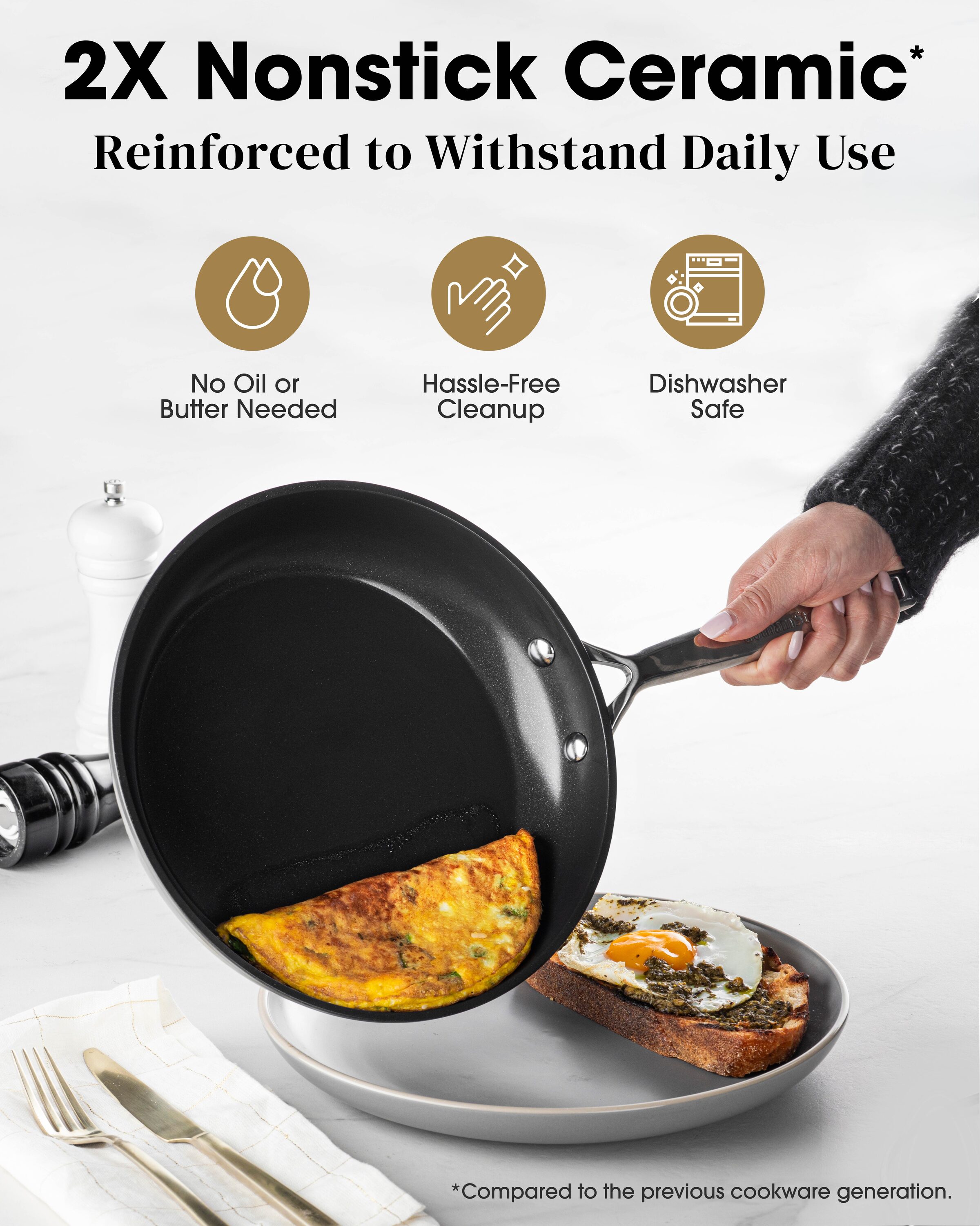Gotham Steel Ultra Ceramic 8-in Aluminum Cooking Pan in the Cooking Pans &  Skillets department at