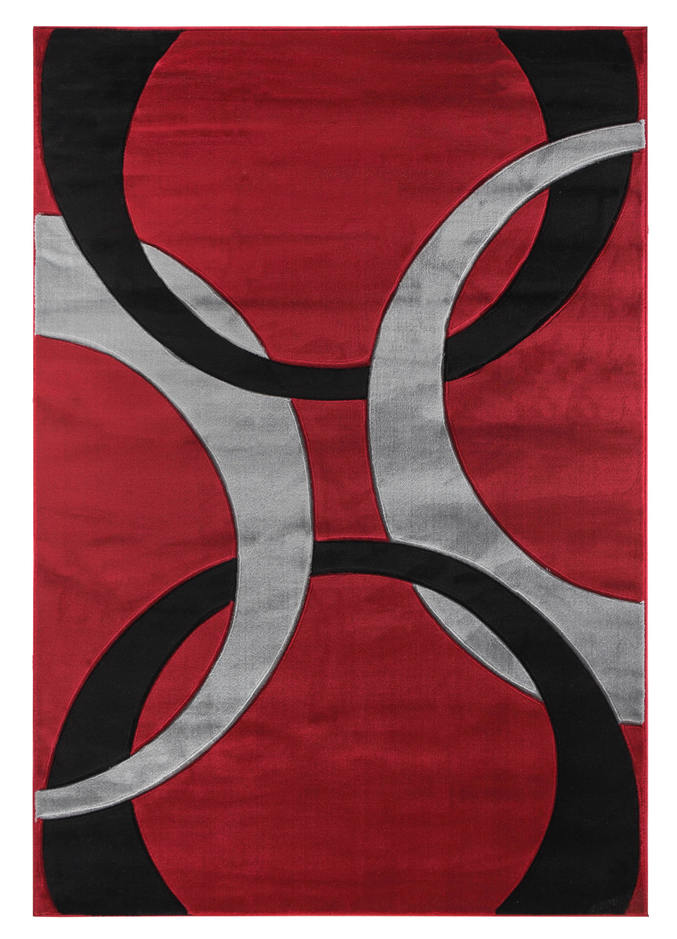 MDA Rugs Badalona 2 x 3 Red/Black Indoor Geometric Area Rug at Lowes.com