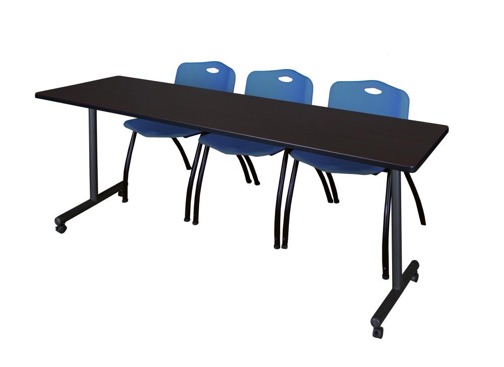 Regency MKTRCC8424MW47BE Training Brown 4-Person Training Table (84-in W x 29-in H)