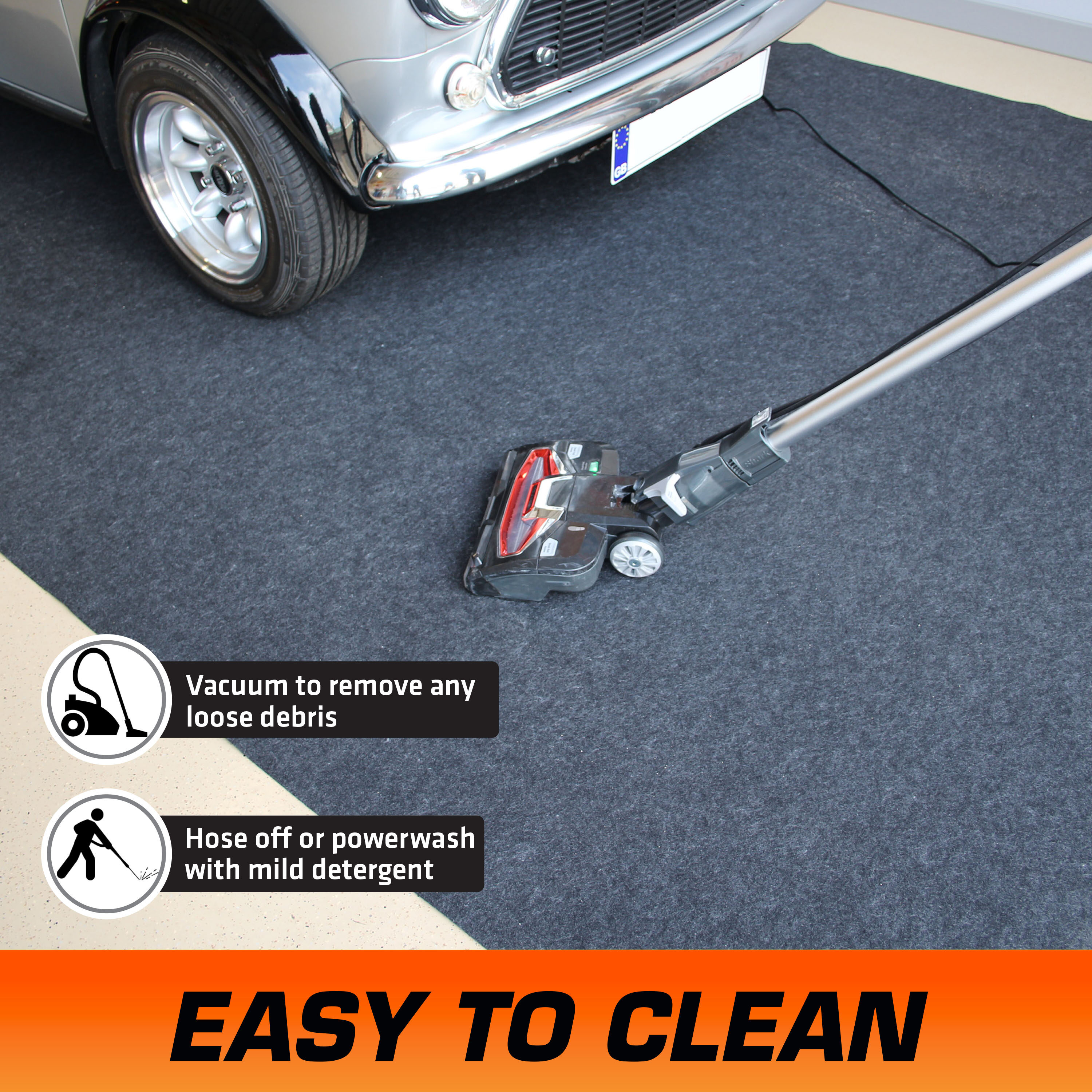 Cleanup Stuff® Garage Mat - 3' Widths