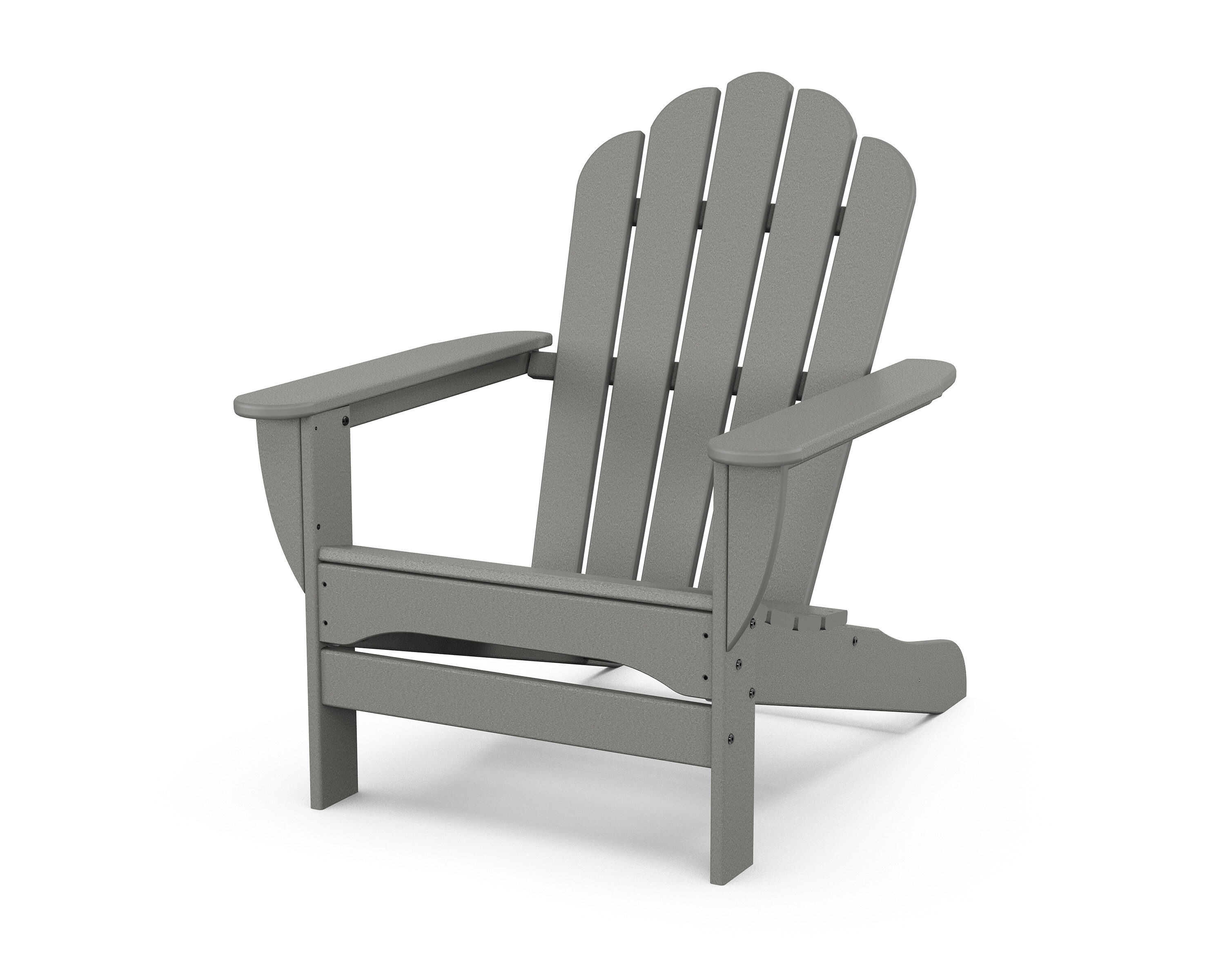 Trex Outdoor Furniture TXAD7034SS Monterey Bay Stepping Stone Plastic Frame Stationary Adirondack Chair with Slat Seat