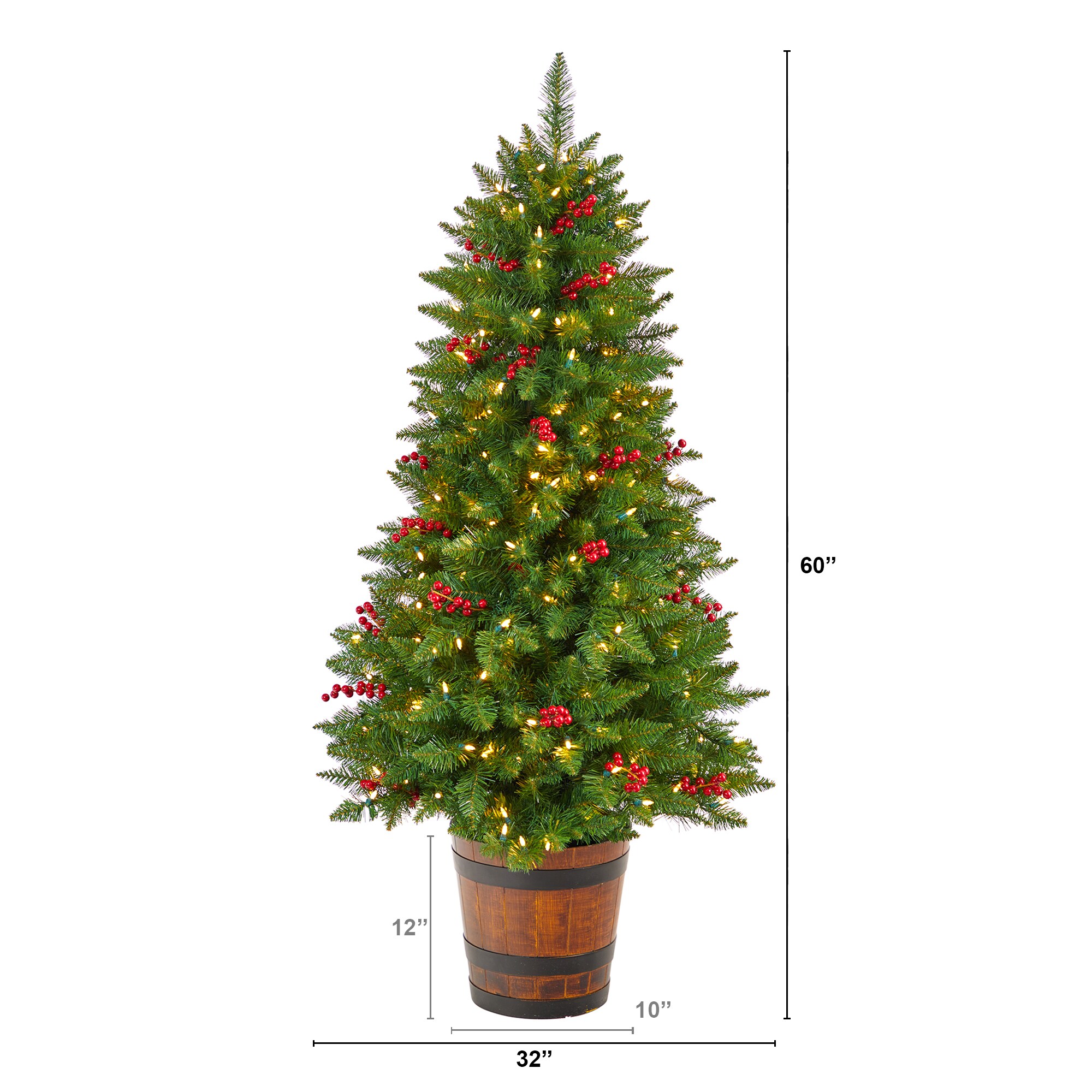Nearly Natural T3280 Artificial-Christmas-Trees - View #3