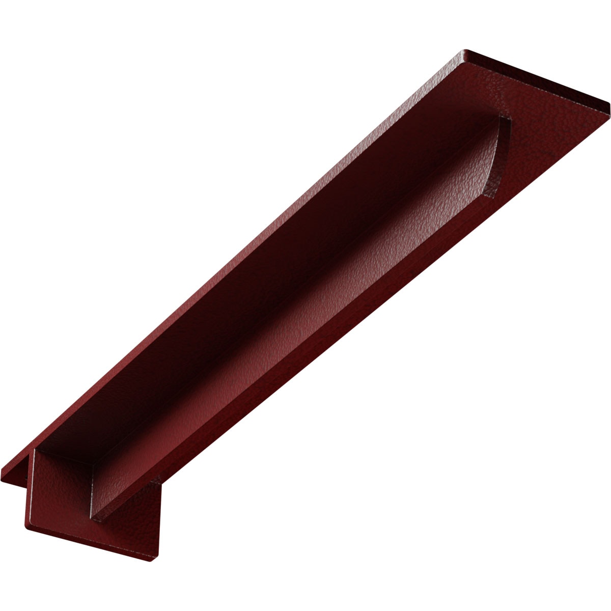 Ekena Millwork BKTM03X18X02HEHRE Heaton Hidden 18-in x 3-in x 2-in Red Steel Countertop support bracket