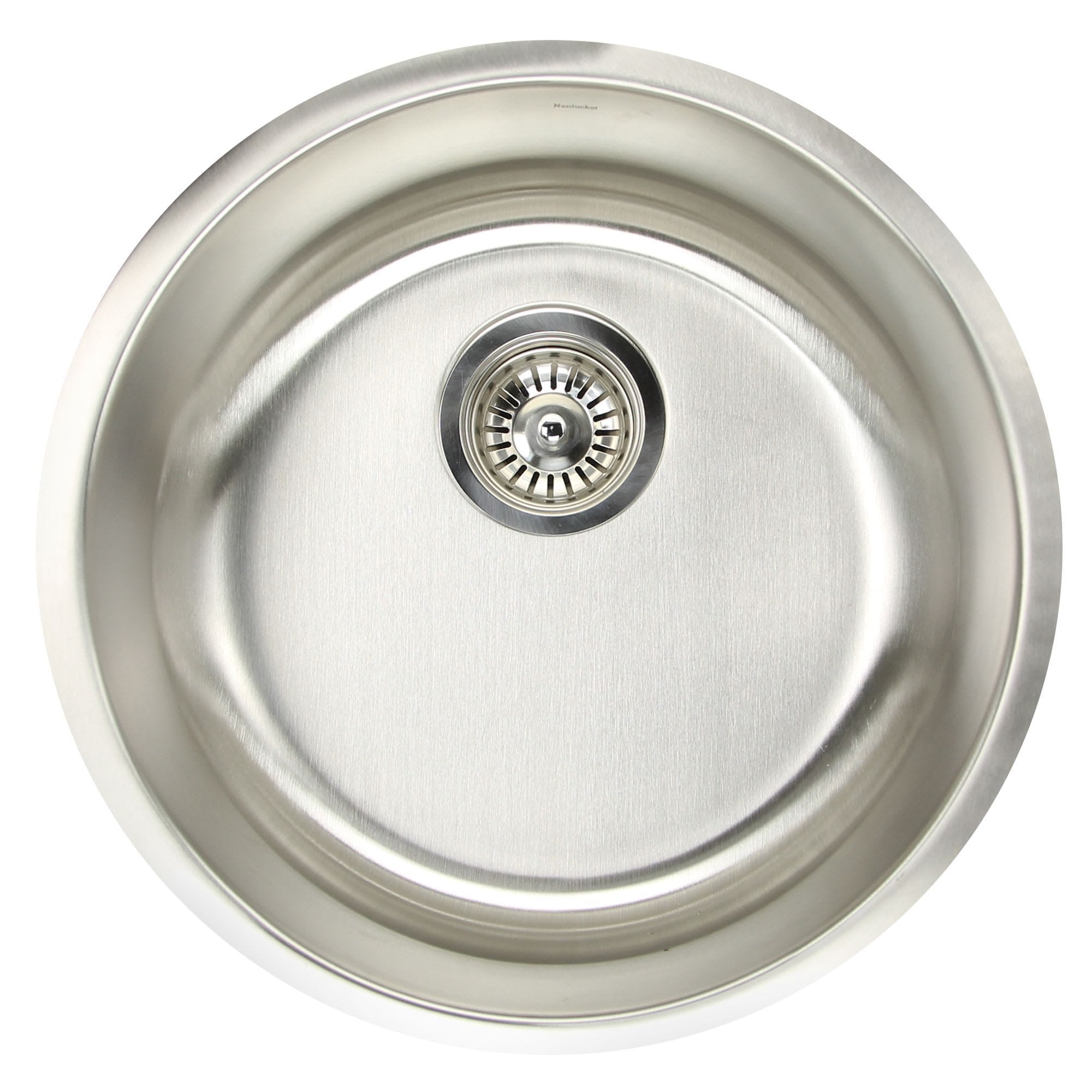 Nantucket  NS37 Round Undermount Stainless Steel Bar/Prep Sink, 18 Gauge
