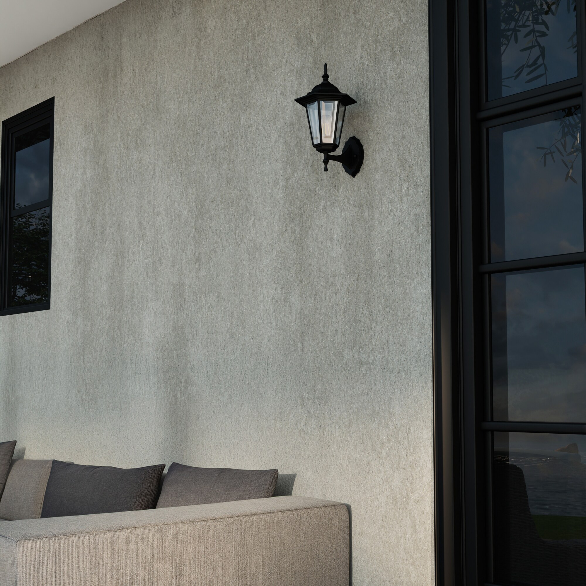 Project Source WL121MBKP Outdoor-Wall-Lighting - View #3