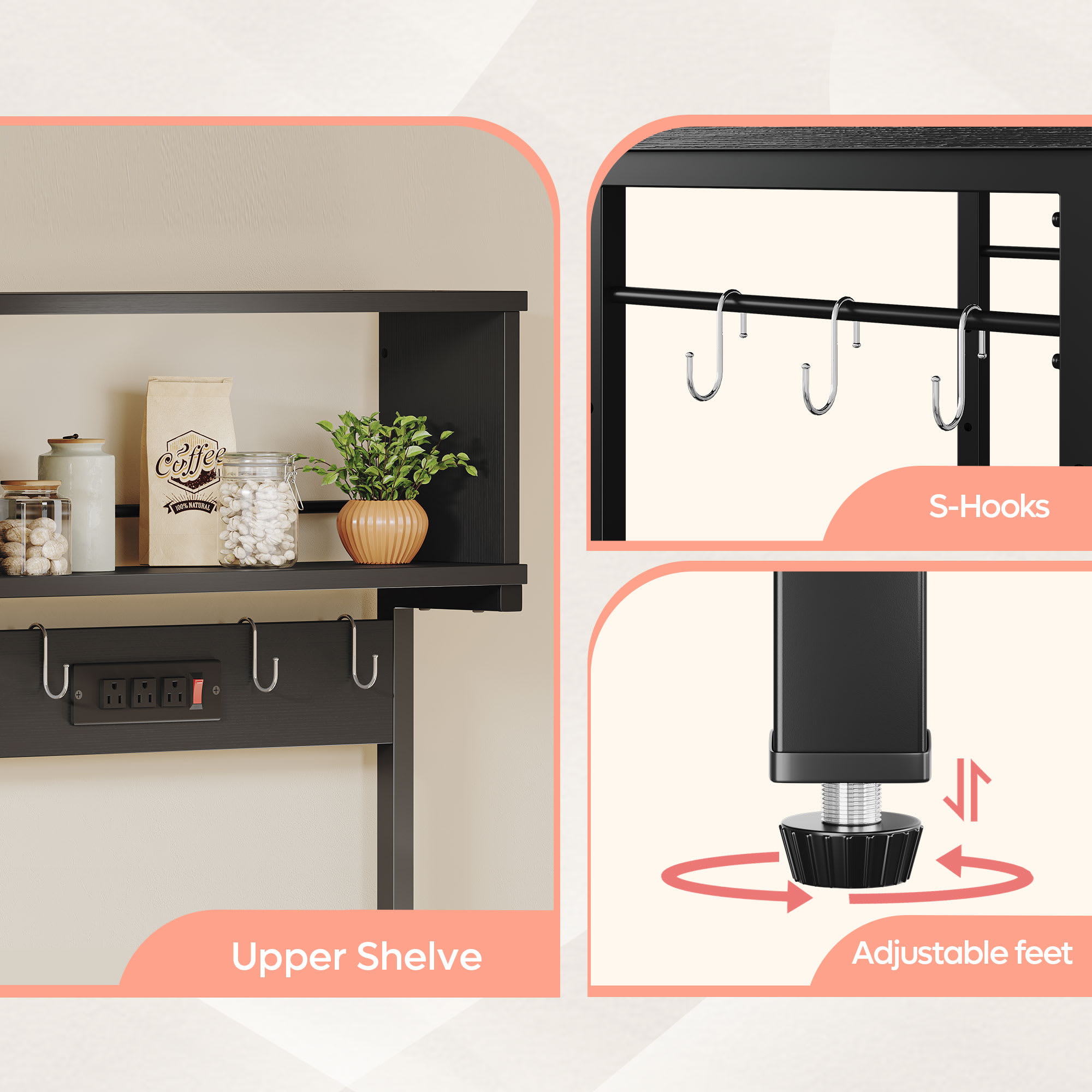 Bestier LOW-K100306EUS-RST Dining-Kitchen-Storarge - View #9