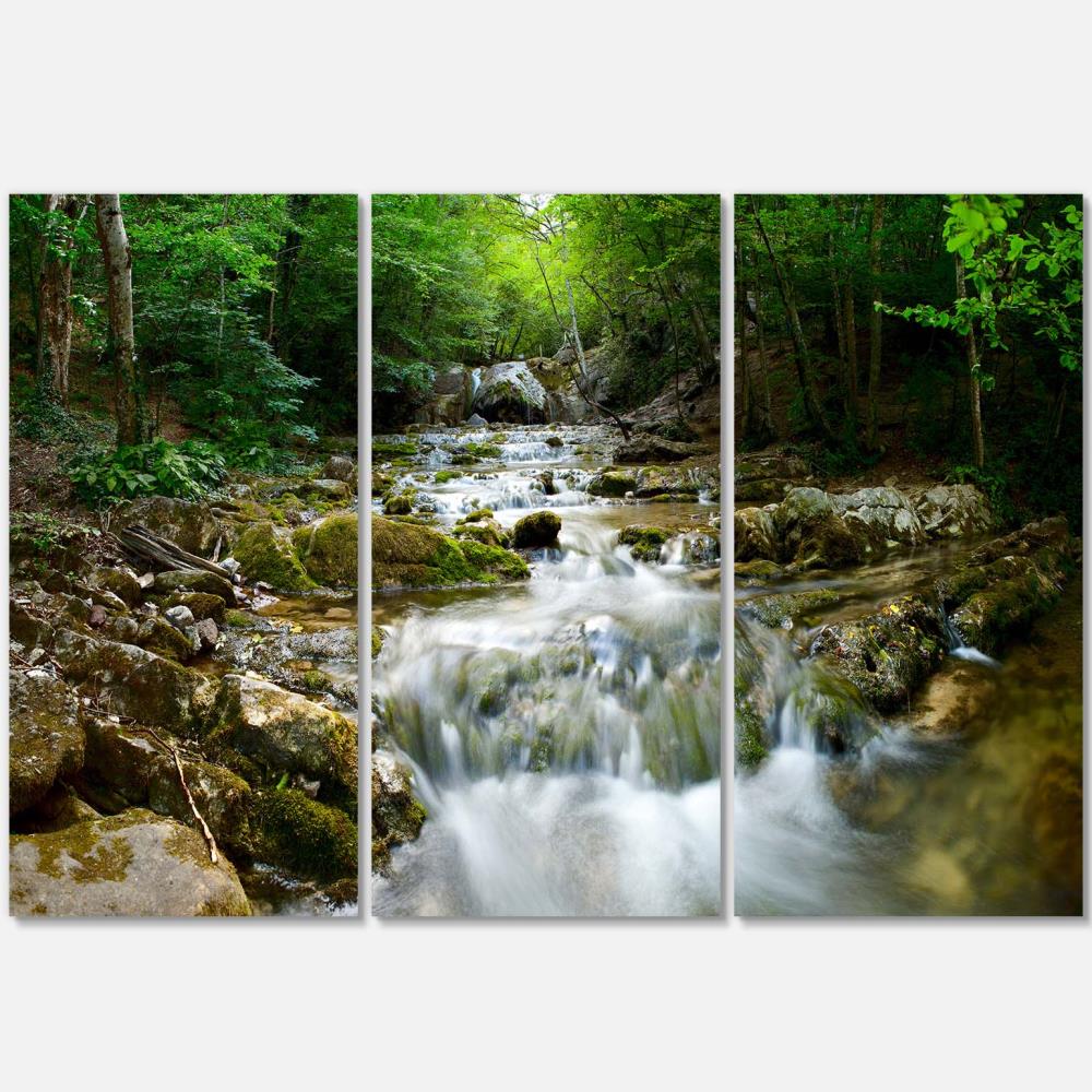 Designart PT8163-3P 28-Inches H x 36-Inches W Landscape Canvas Print