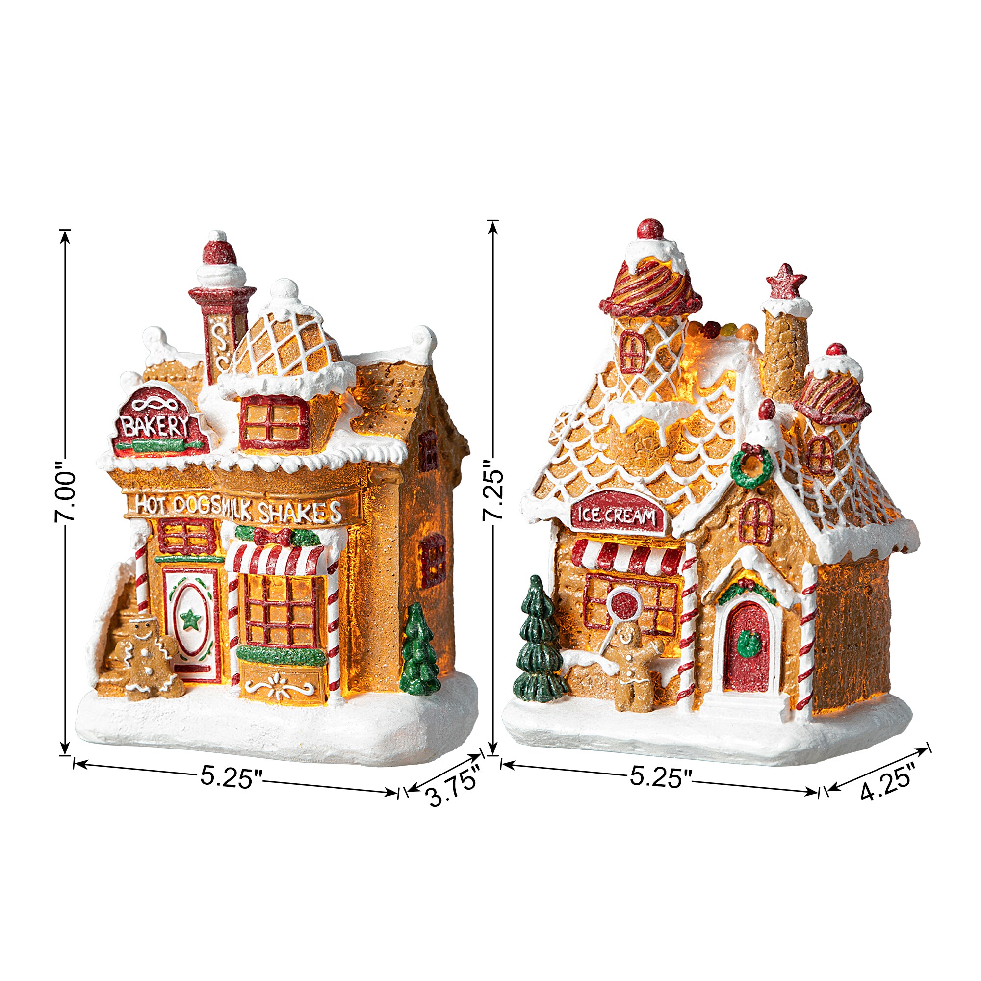 Glitzhome 2038500008 Table-Christmas-Decorations - View #4