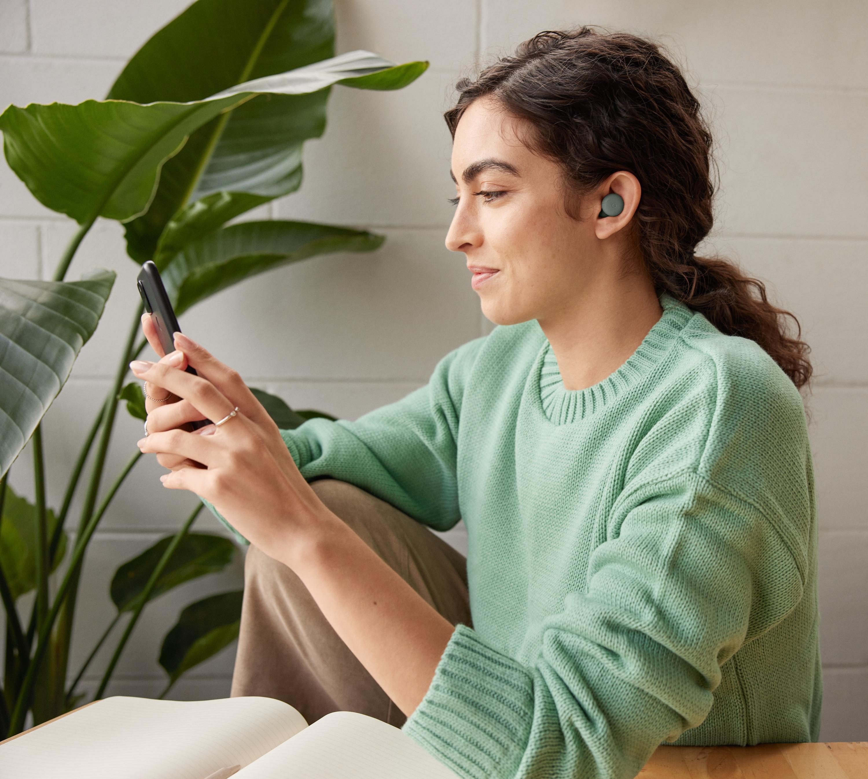 Buy Google Pixel Buds A-Series In-Ear Wireless Earbuds - Olive, Noise  cancelling headphones