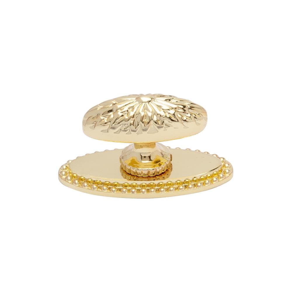 Utopia Alley HW352GD-25 HW352XXX 9/10-in Gold Oval Classic Cabinet Knob