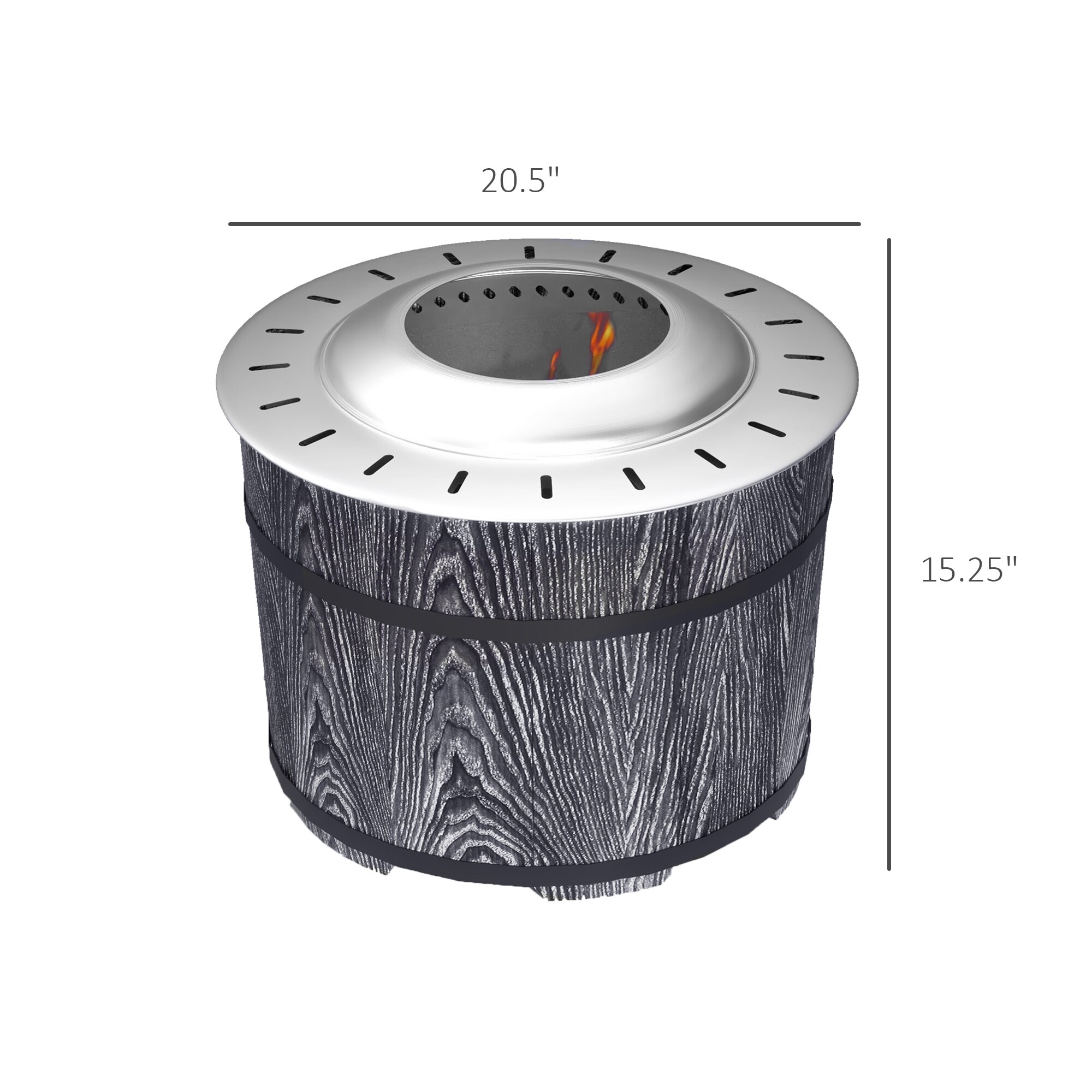 Outsunny 842-344V00BK Outdoor-Woodburning-Firepits - View #3