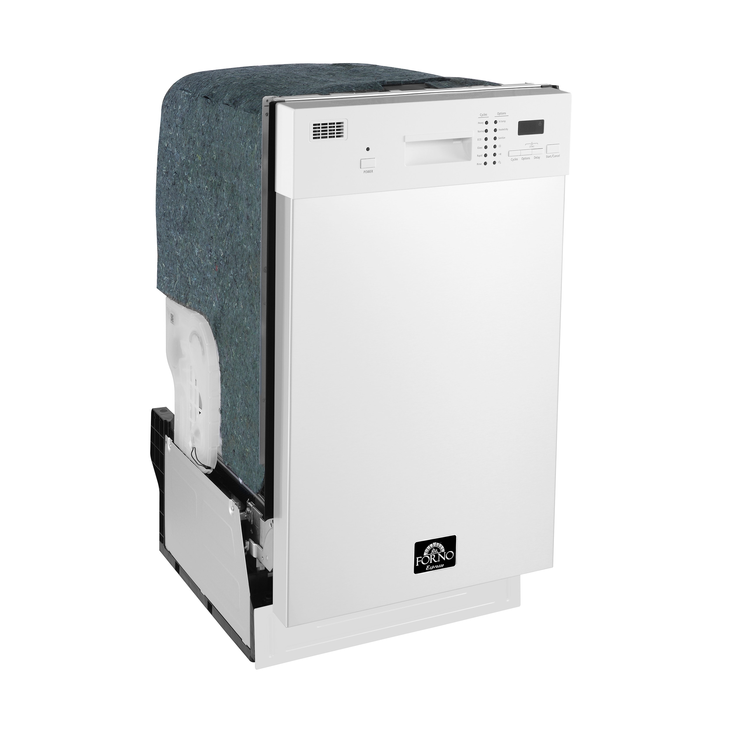 FORNO FDWBI8041-18WHT Builtin-Dish - View #3