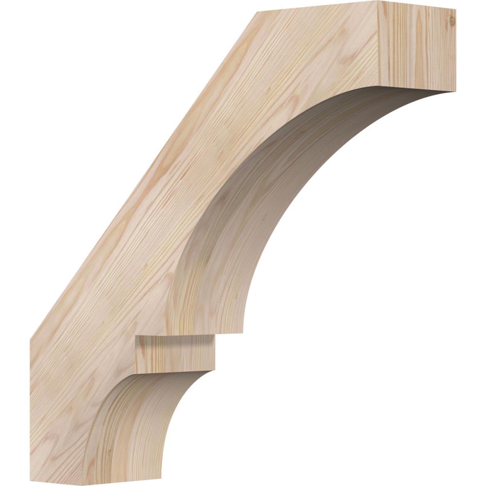Ekena Millwork BRC06X22X22BOA00SDF 5-1/2-in x 22-in x 22-in Douglas Fir Unfinished Wood Balboa Smooth Knee Brace