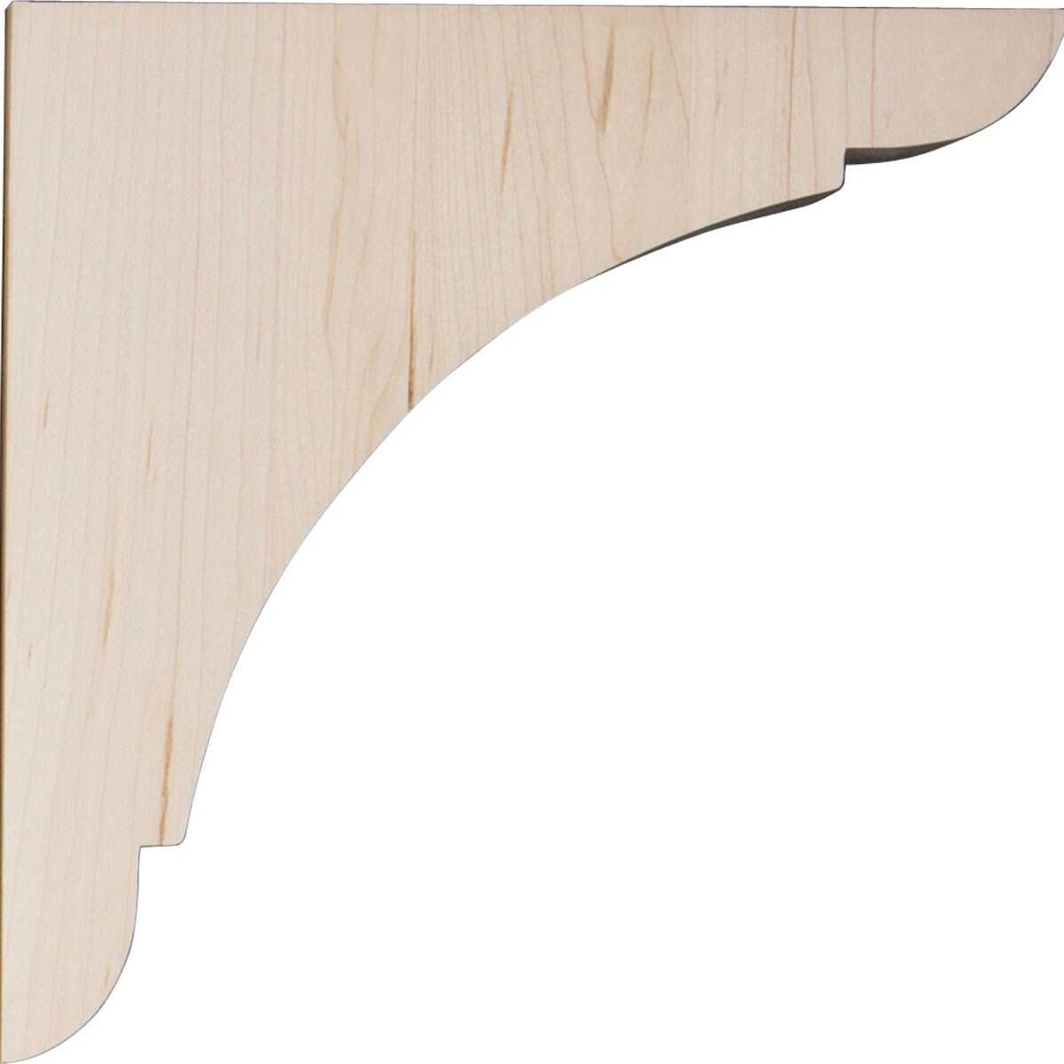 Elegant Olympic Medium Rubberwood Corbel Bracket 8"x8"