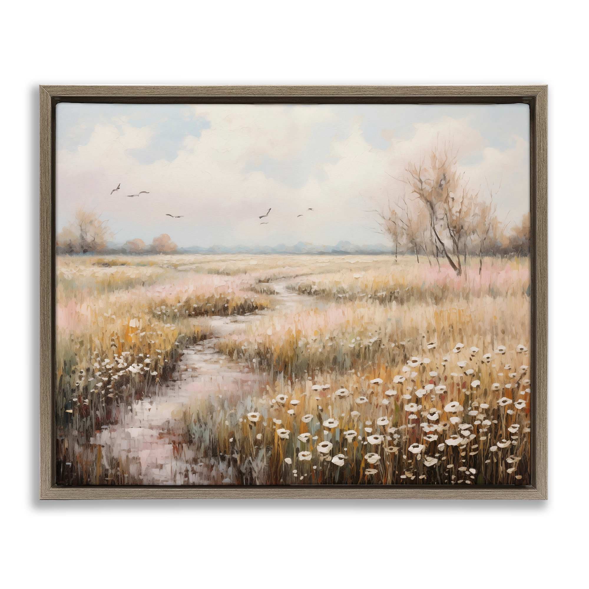 Stupell Industries BT-757-FFE-16X20 Wildflowers by Rural Path Floating Frame design by Arlington Prints