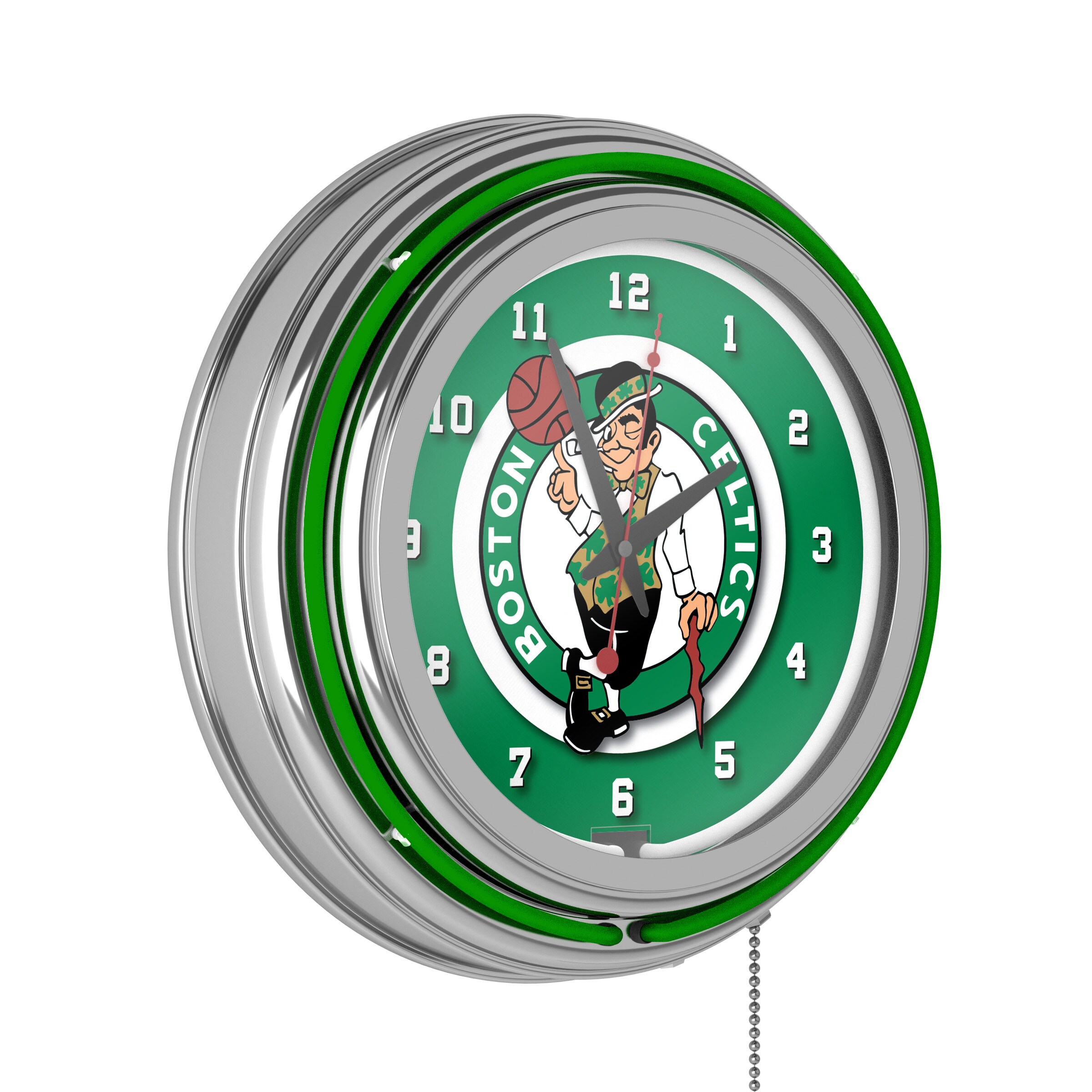 Trademark Gameroom NBA1400-BC Boston Celtics Clocks Analog Round Wall Vintage