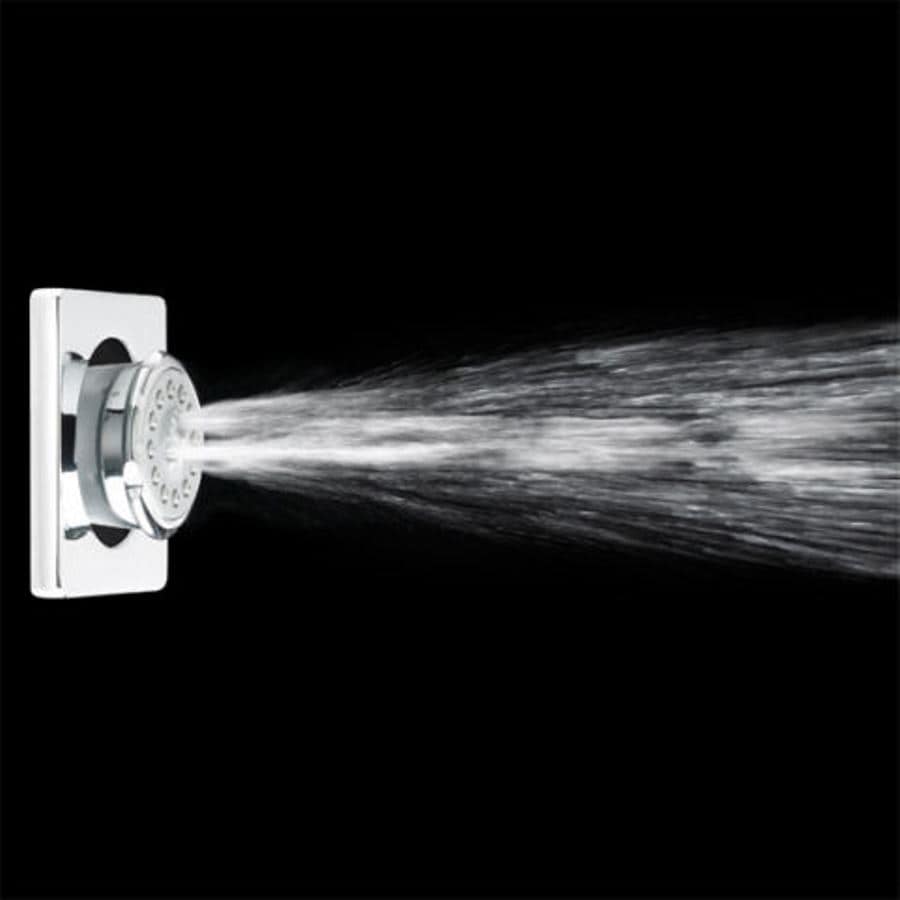 Chrome Square Wall Mounted Extending Body Spray