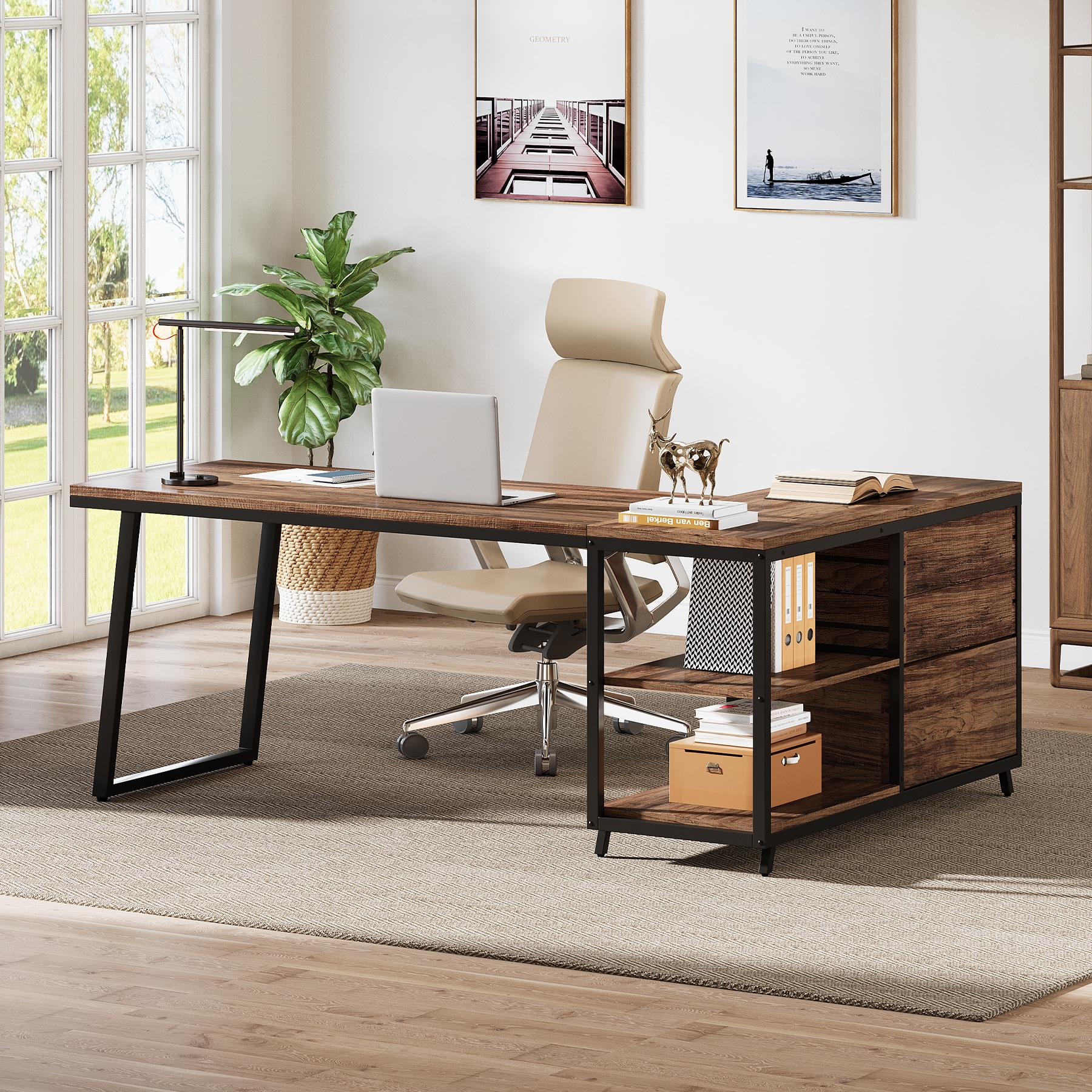 Fnova LWTJ-JW0655 Office-Tables - View #6
