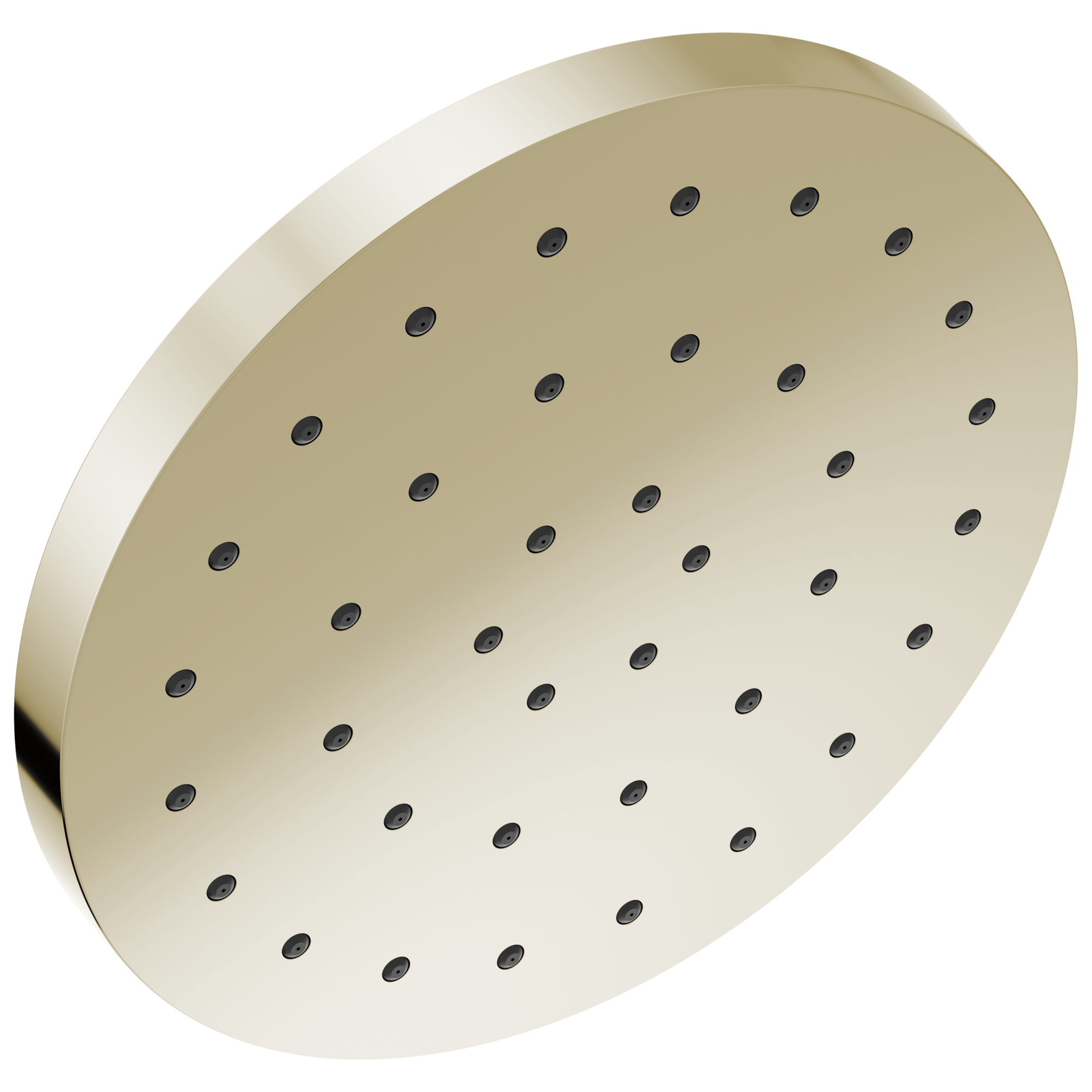 Delta 52160-PN-PR25 Universal Showering Components 1.0 -Spray Lumicoat Polished Nickel 12-in Round Fixed High Pressure Rain Shower Head 2.5 GPM
