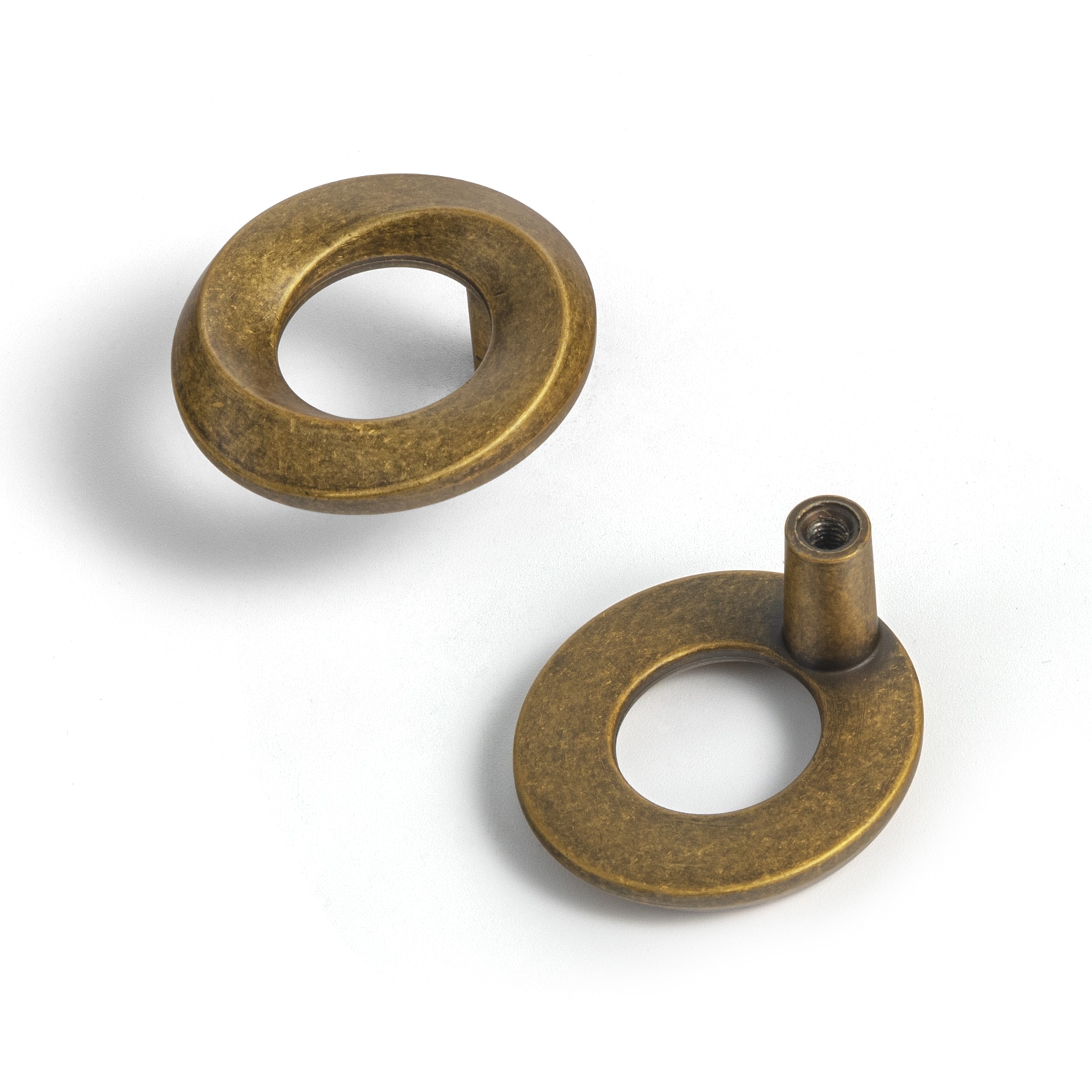 Miaokesen 2315GT-DK 1-3/5-in Antique Brass Novelty Classic Cabinet Knob 6 -Pack