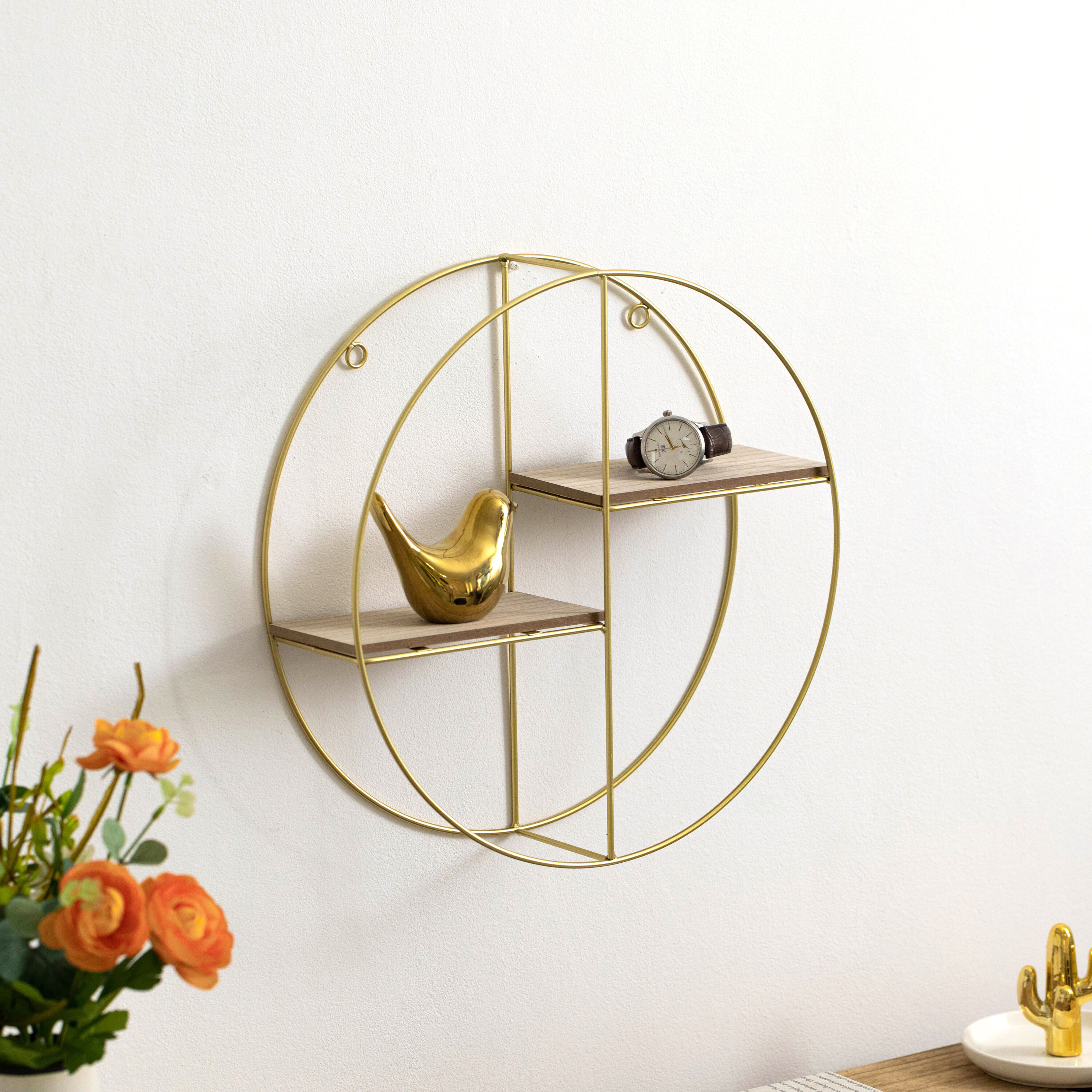 Vintiquewise QI004691.2GD Wall-Mounted-Shelving - View #2