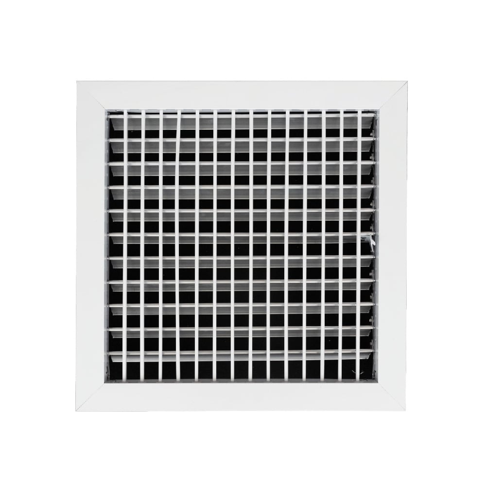 ACLaminaire L-VH 12X12 12-in x 12-in Adjustable Aluminum White Sidewall/Ceiling Register