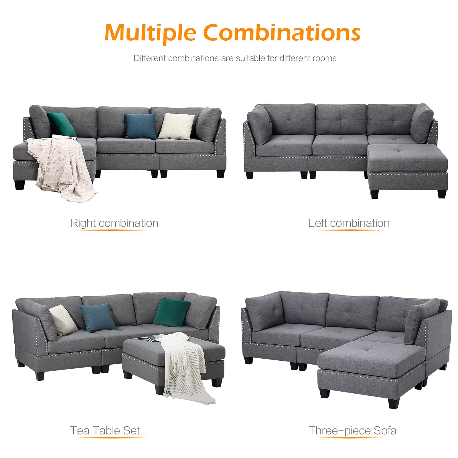 AECOJOY 13145GR-LS01 Sofas-Loveseats - View #3