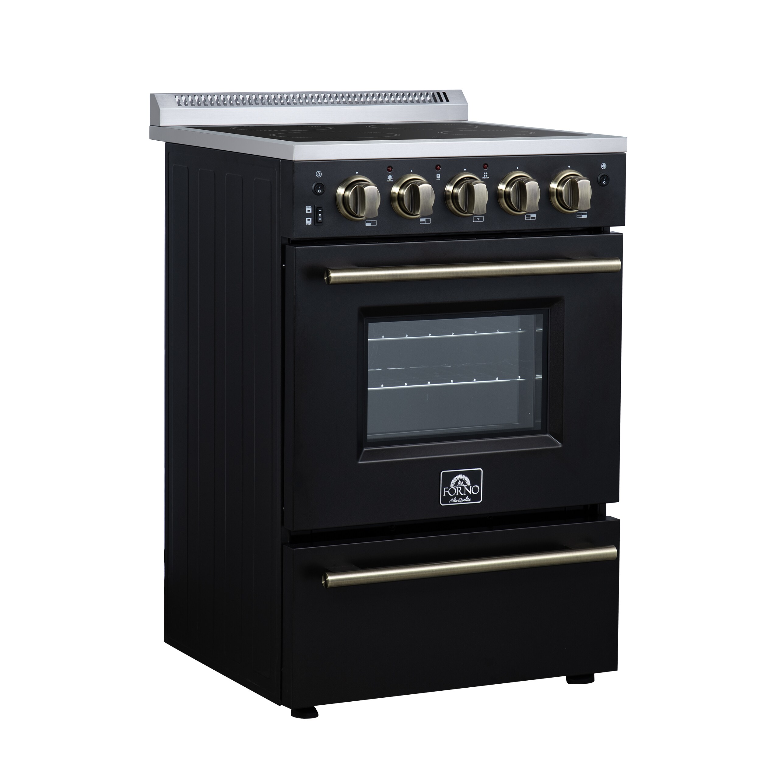 FORNO FFSEL6069-24BLK Freestanding-Electric-Ranges - View #2