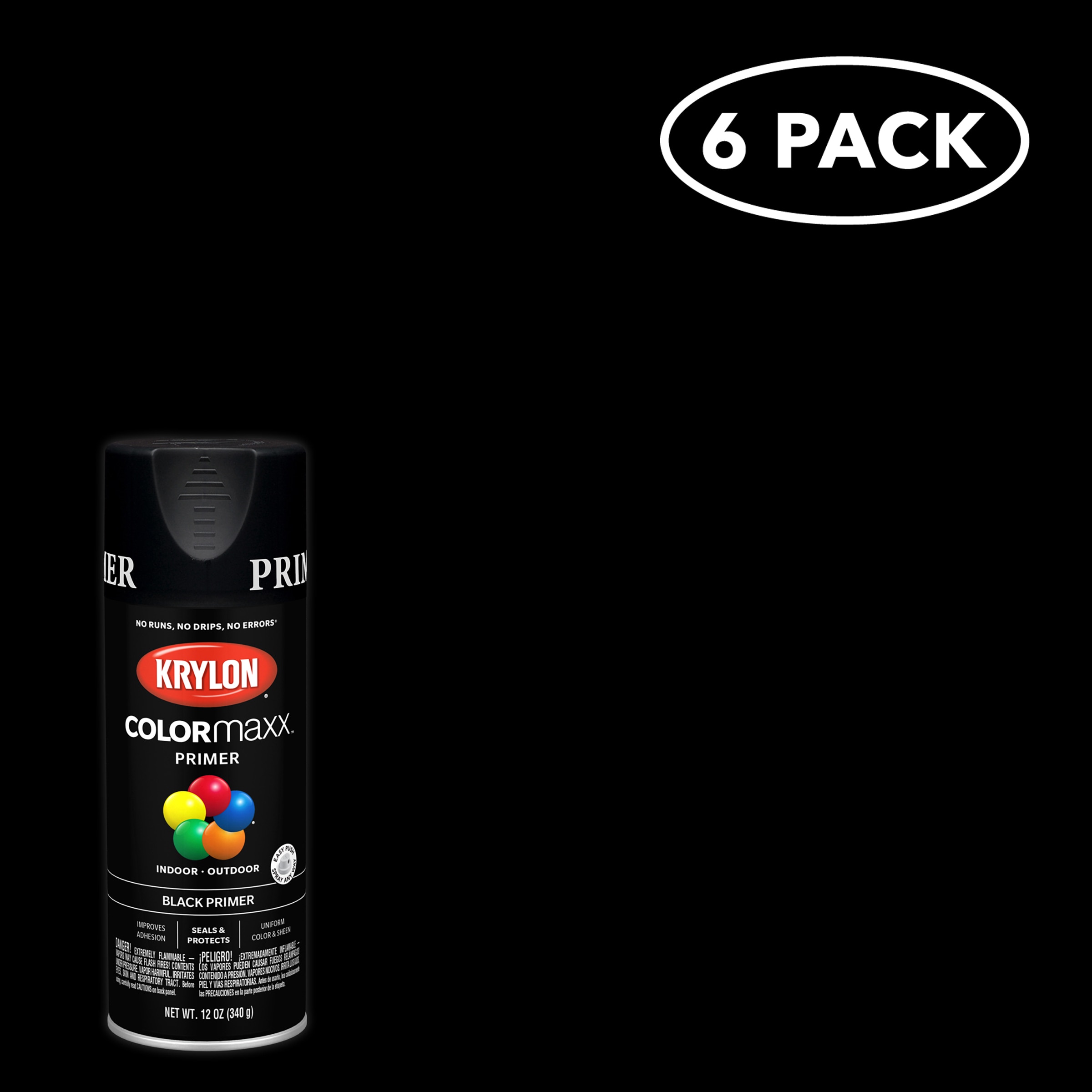 Krylon - Primer Spray Paint: Gray, Gloss, 16 oz - 30593362 - MSC Industrial  Supply