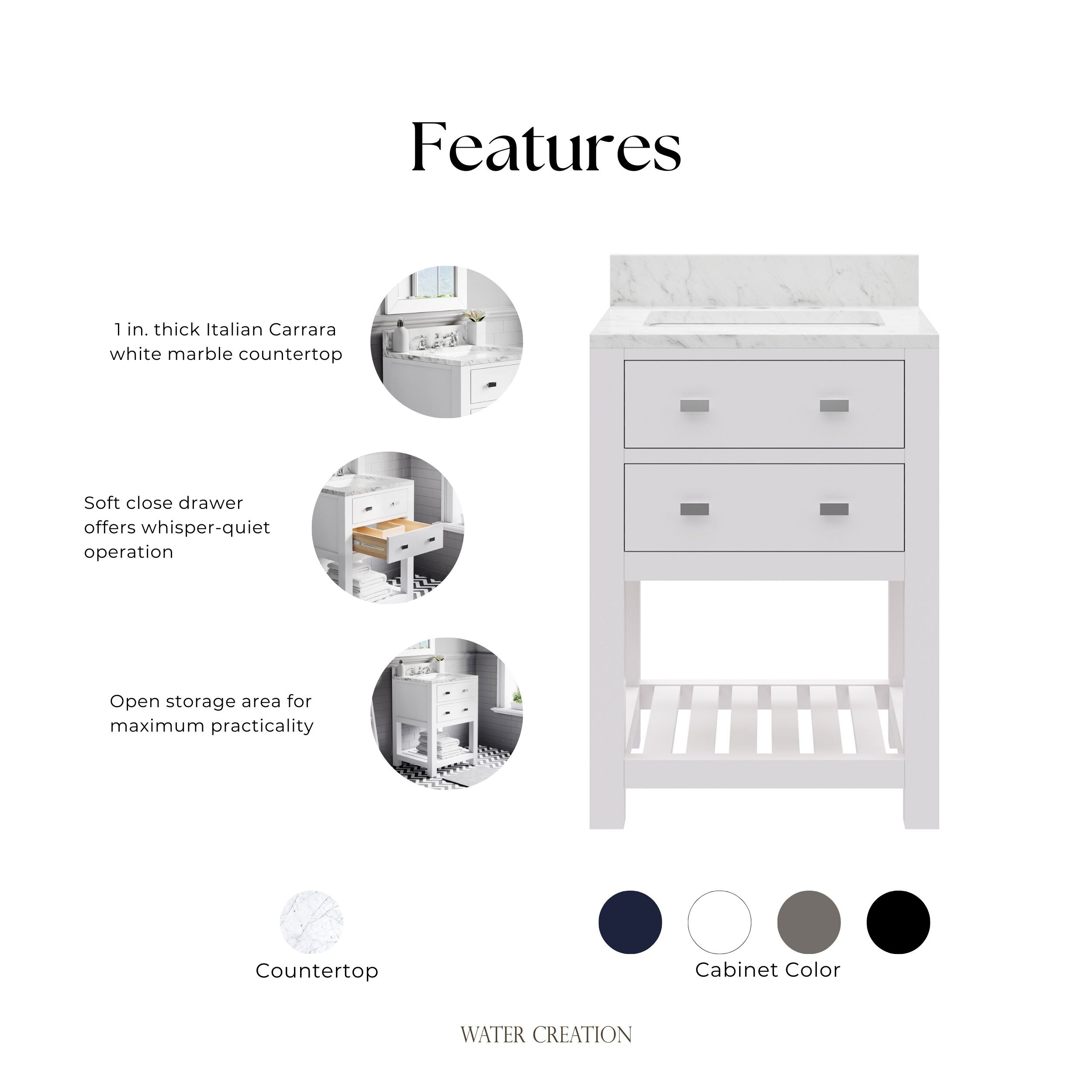 Water Creation MADALYN24W Bath-Vanity-Combo - View #12