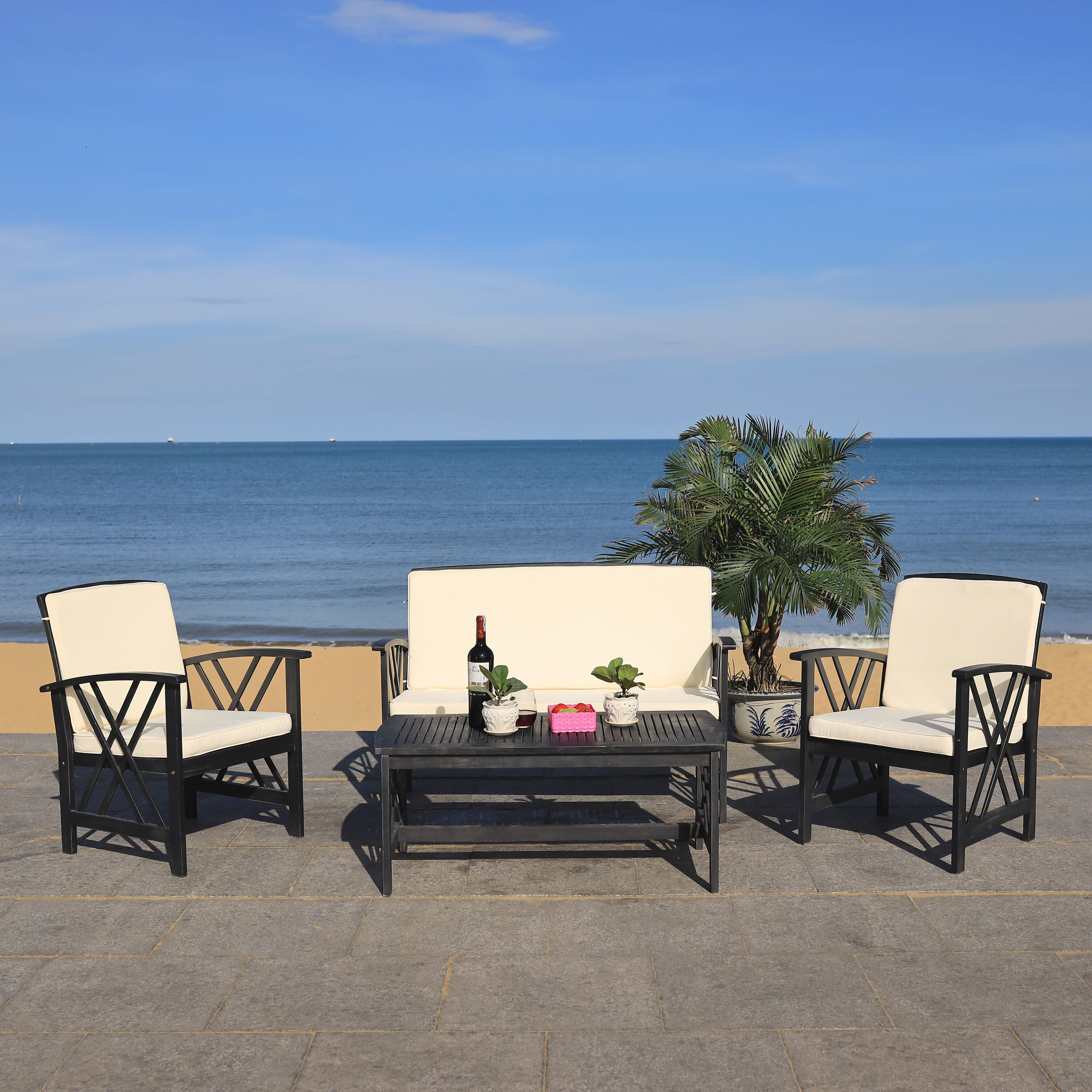 Safavieh PAT7008E Patio-Conversation-Sets - View #7