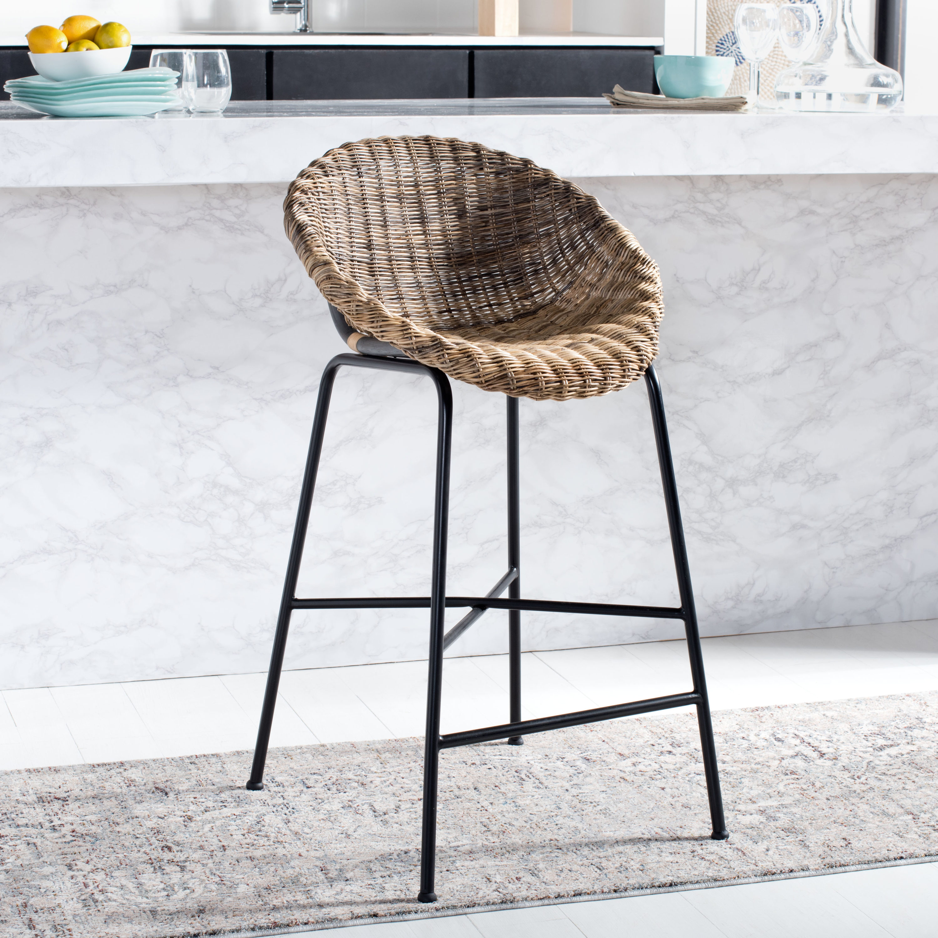 Lowes wicker on sale bar stools