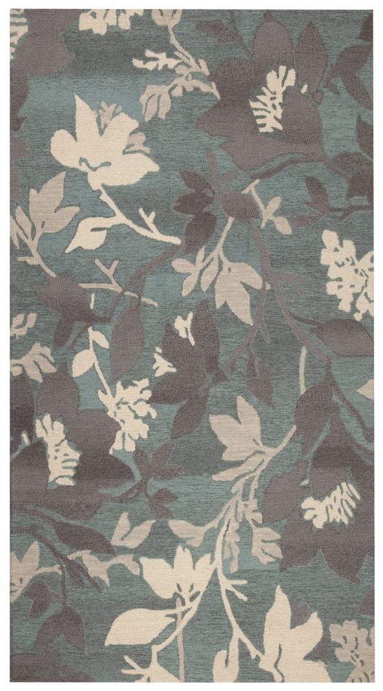 allen + roth JJ-RO-17-CS501-C Tufted Morningside 5 x 8 (ft) Tufted Wool Multicolor/Normal Rectangular Floral/Botanical Area rug