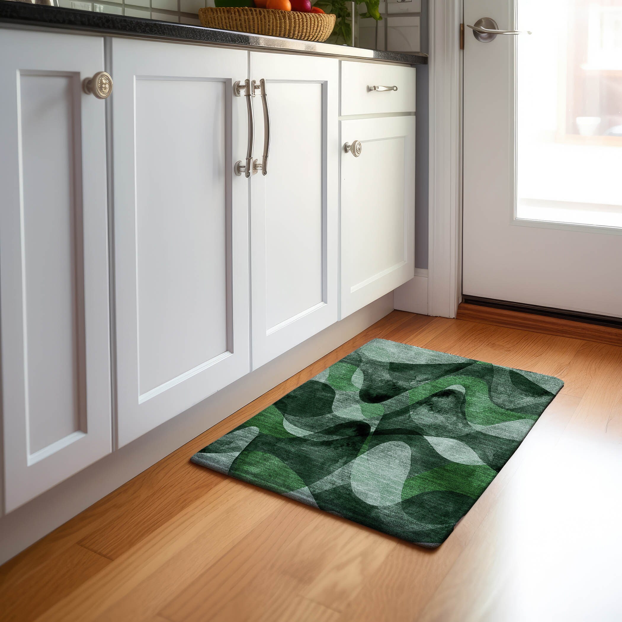 Addison Rugs AMF532TE30X46 Mayfield AMF532TE 2 x 3 (ft) Loomed Polyester Teal Rectangular Indoor Geometric Machine washable Area rug