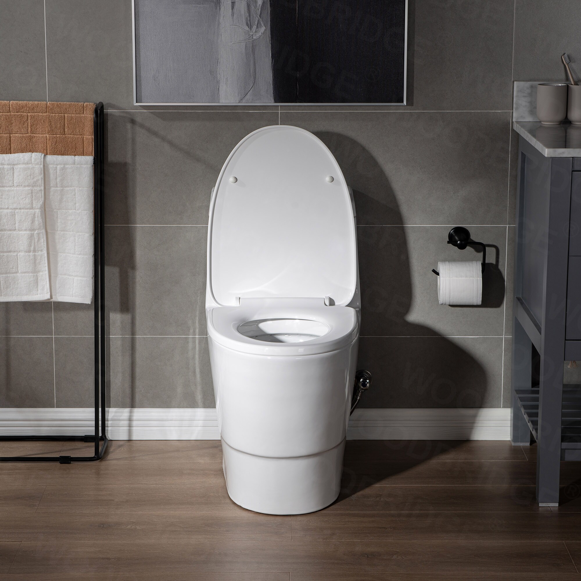 ᐅ【WOODBRIDGE Wall Hung 1.60 GPF/0.8 GPF Dual Flush Elongated Toilet with In- Wall Tank and Carrier System. F0130 + WHTA001-WOODBRIDGE】